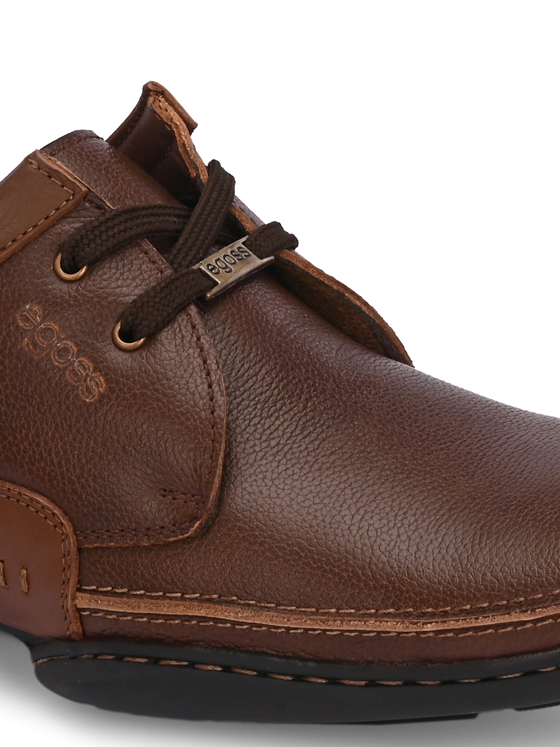 Egoss Casual Derby Lace Up Leather Shoes For Men