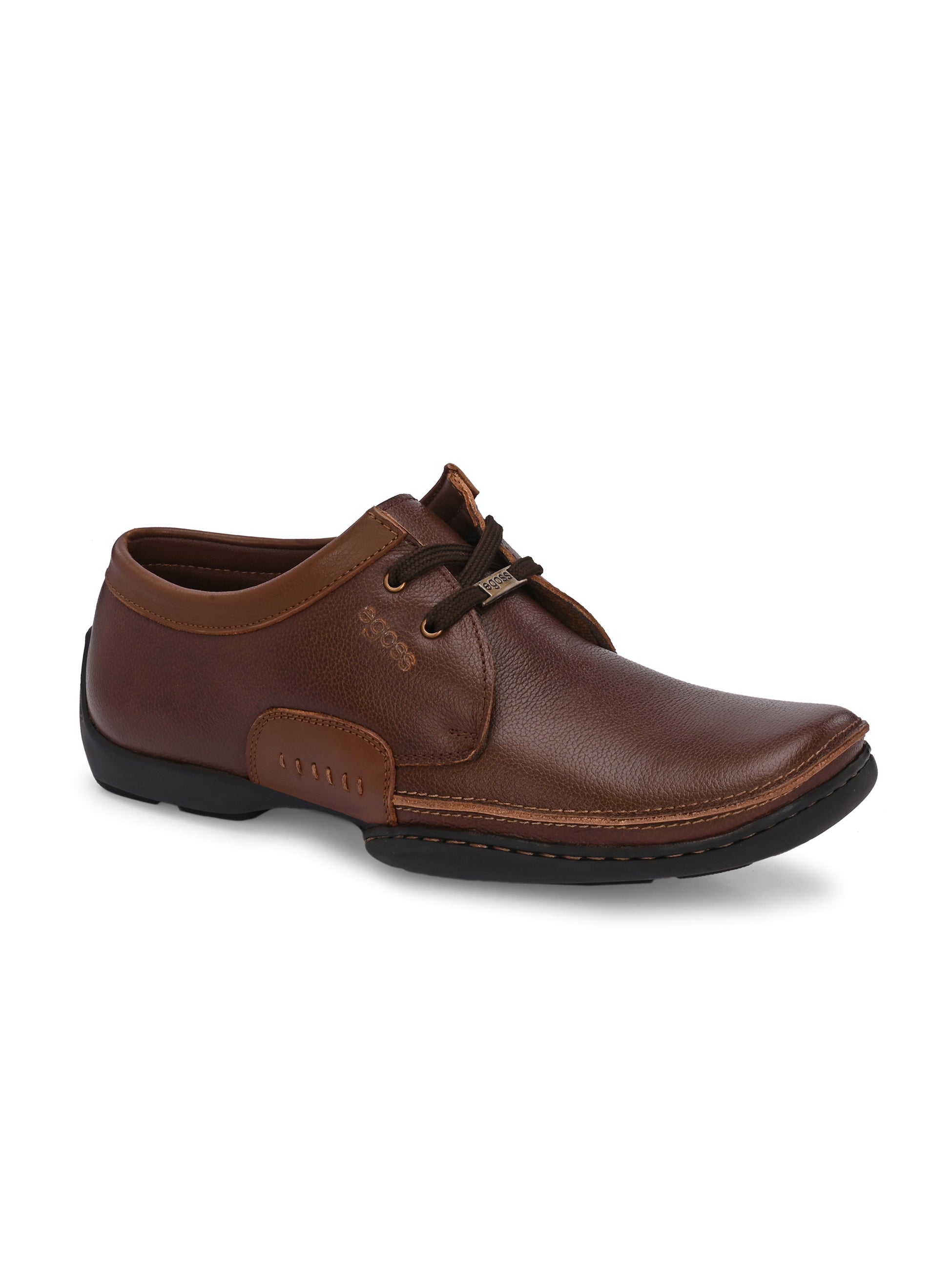Egoss Casual Derby Lace Up Leather Shoes For Men
