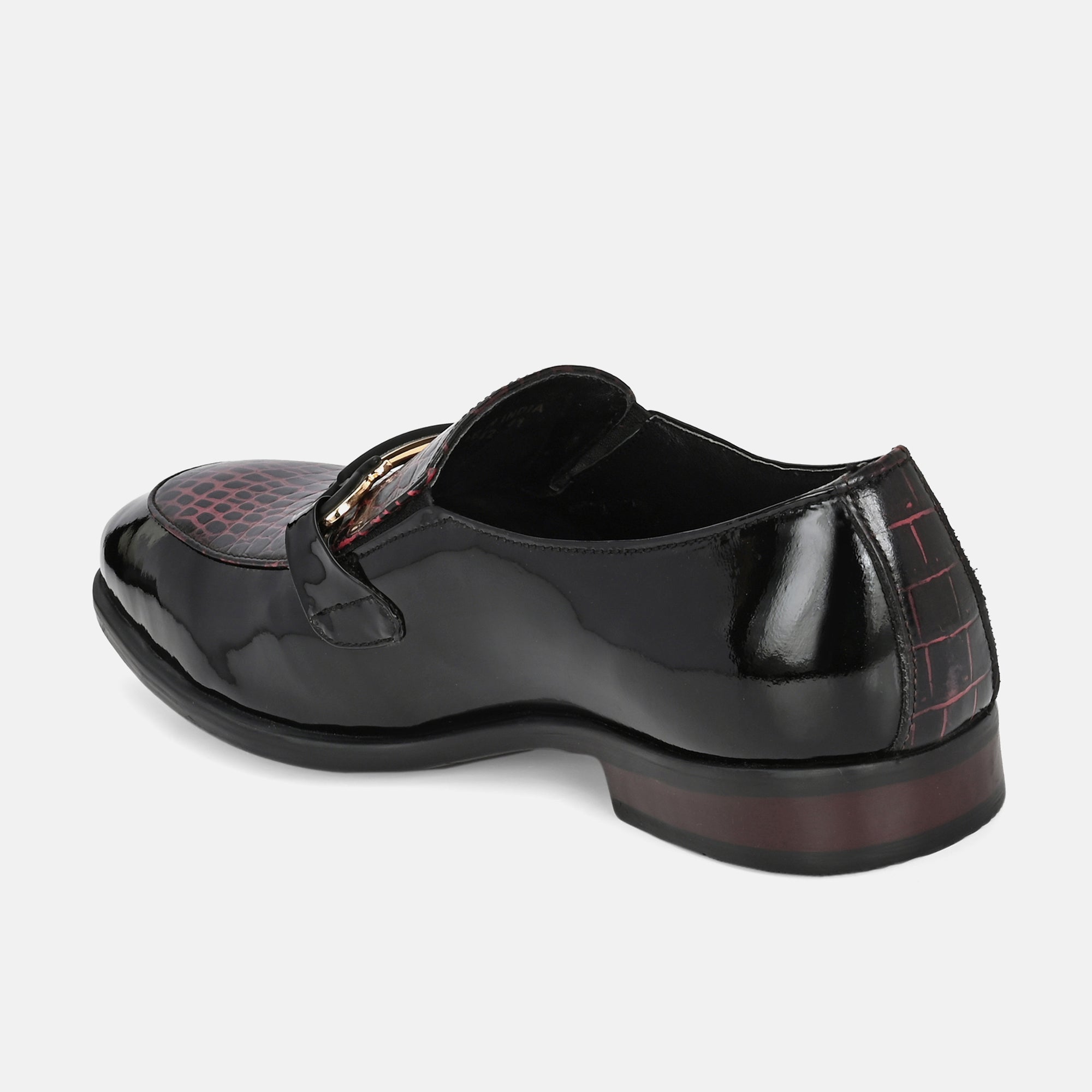 Colour Blocked Buckled Loafers by Lafattio