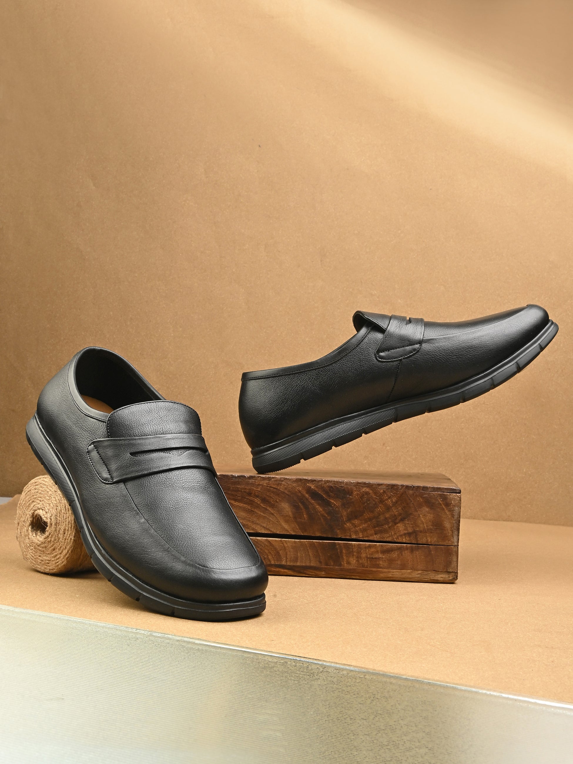 Egoss Gold Zero Gravity Loafers by Egoss