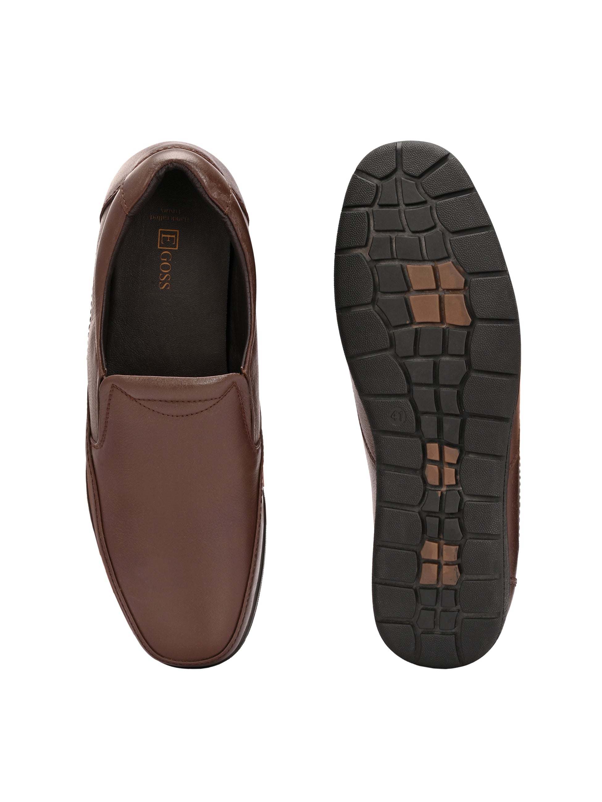 Egoss Comfortable Slip On Leather Shoes For Men