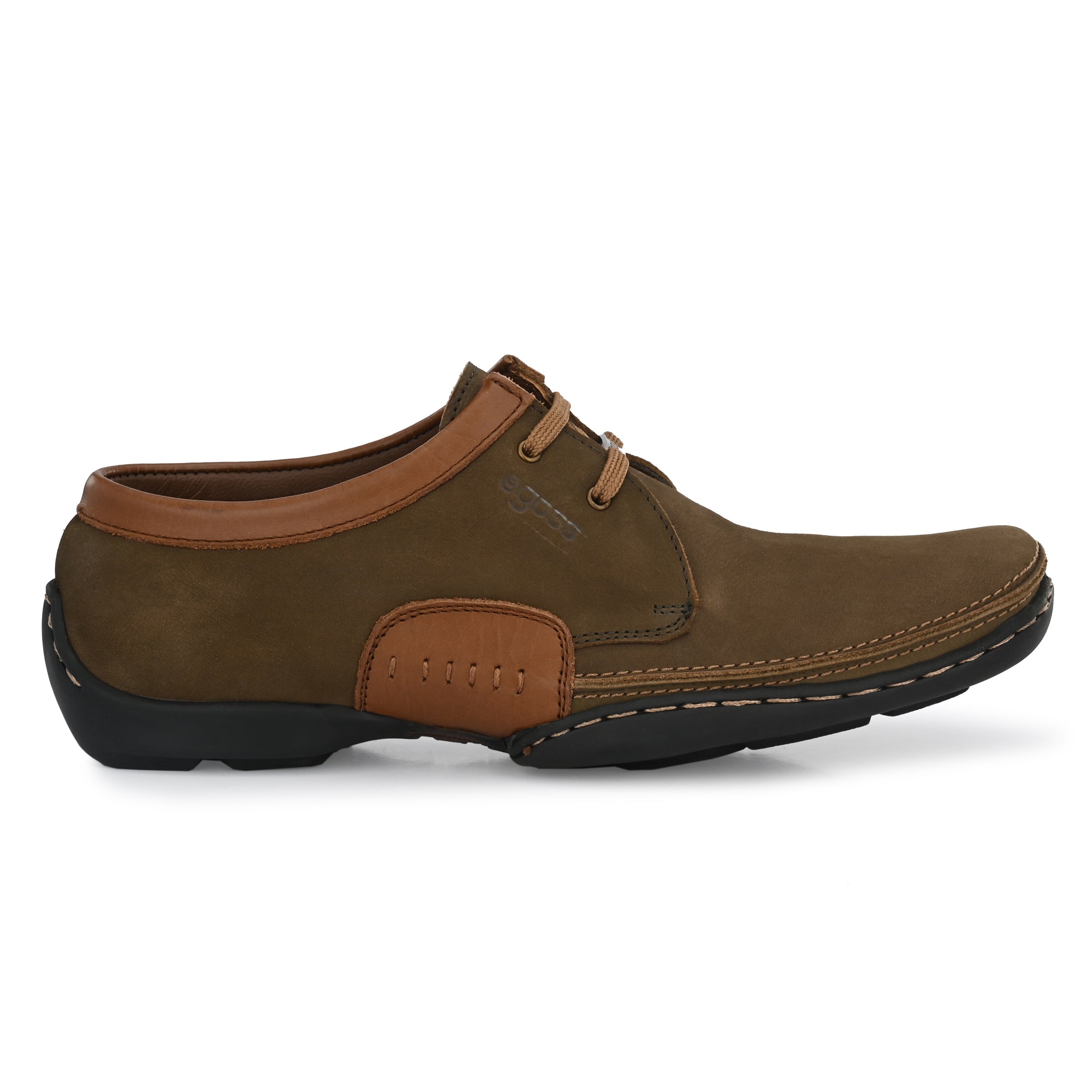 Egoss Casual Derby Lace Up Leather Shoes For Men