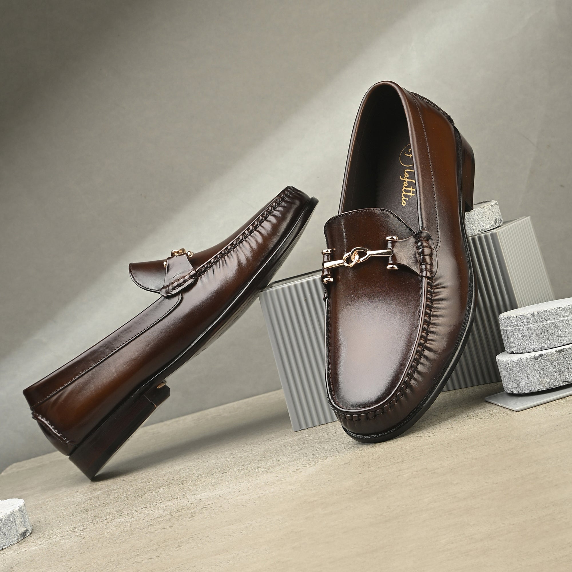 Classic Buckled Loafers by Lafattio