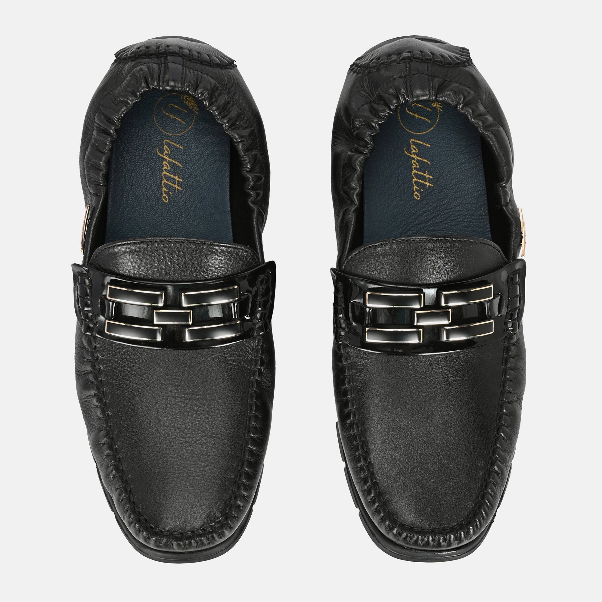 Flexible Buckled Loafers by Lafattio