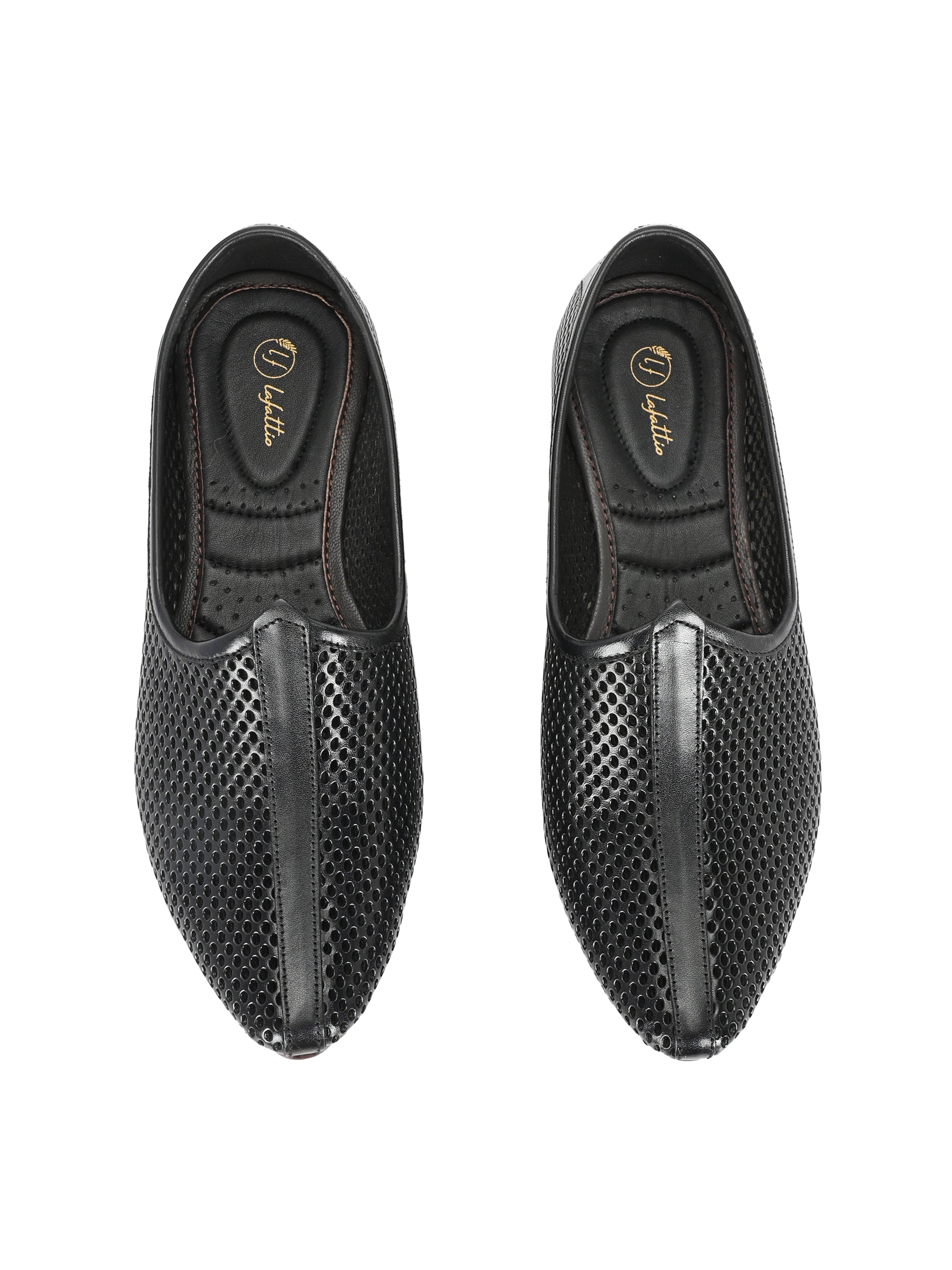 Black Malaga Jooti by Lafattio