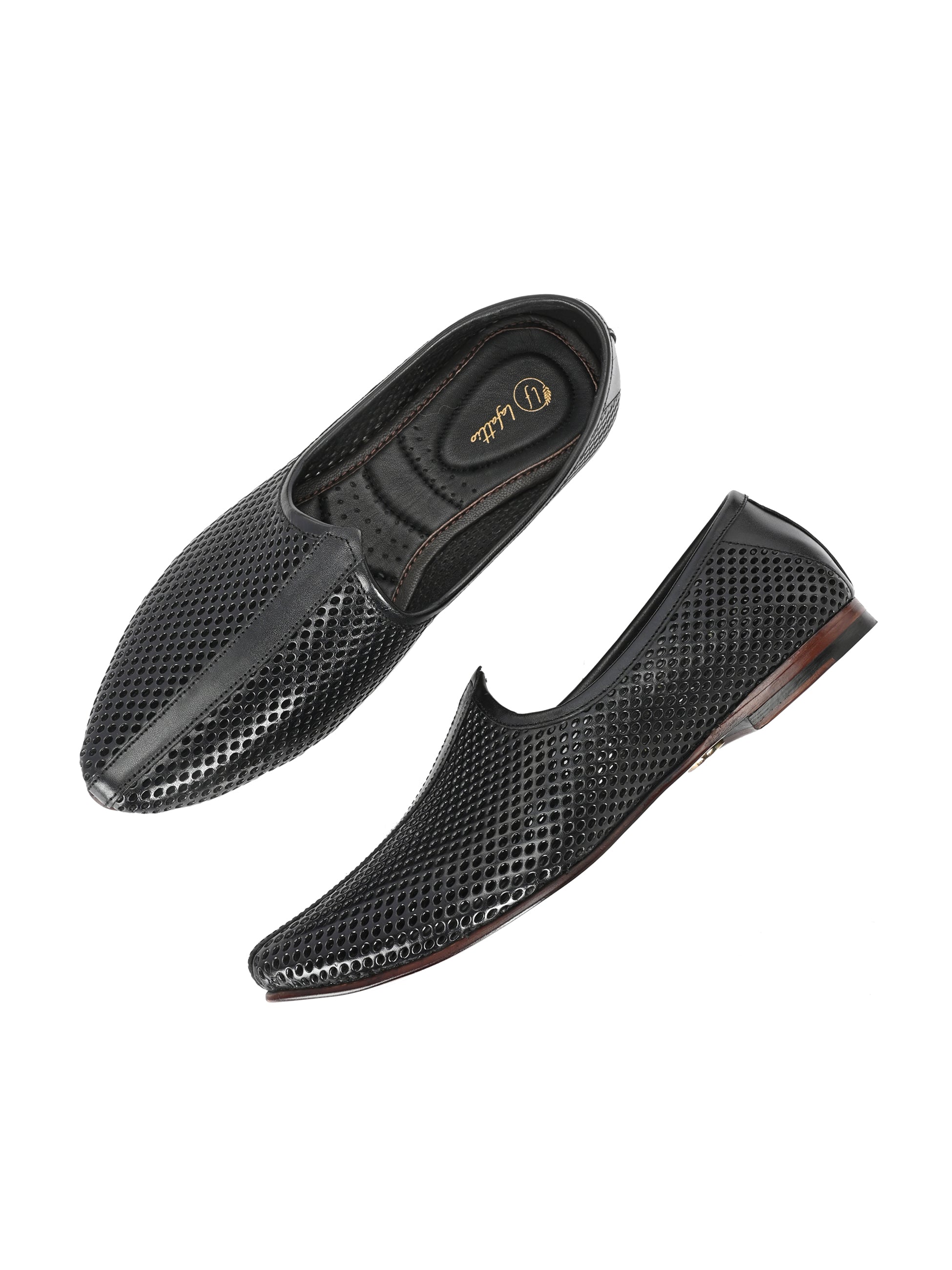 Black Malaga Jooti by Lafattio