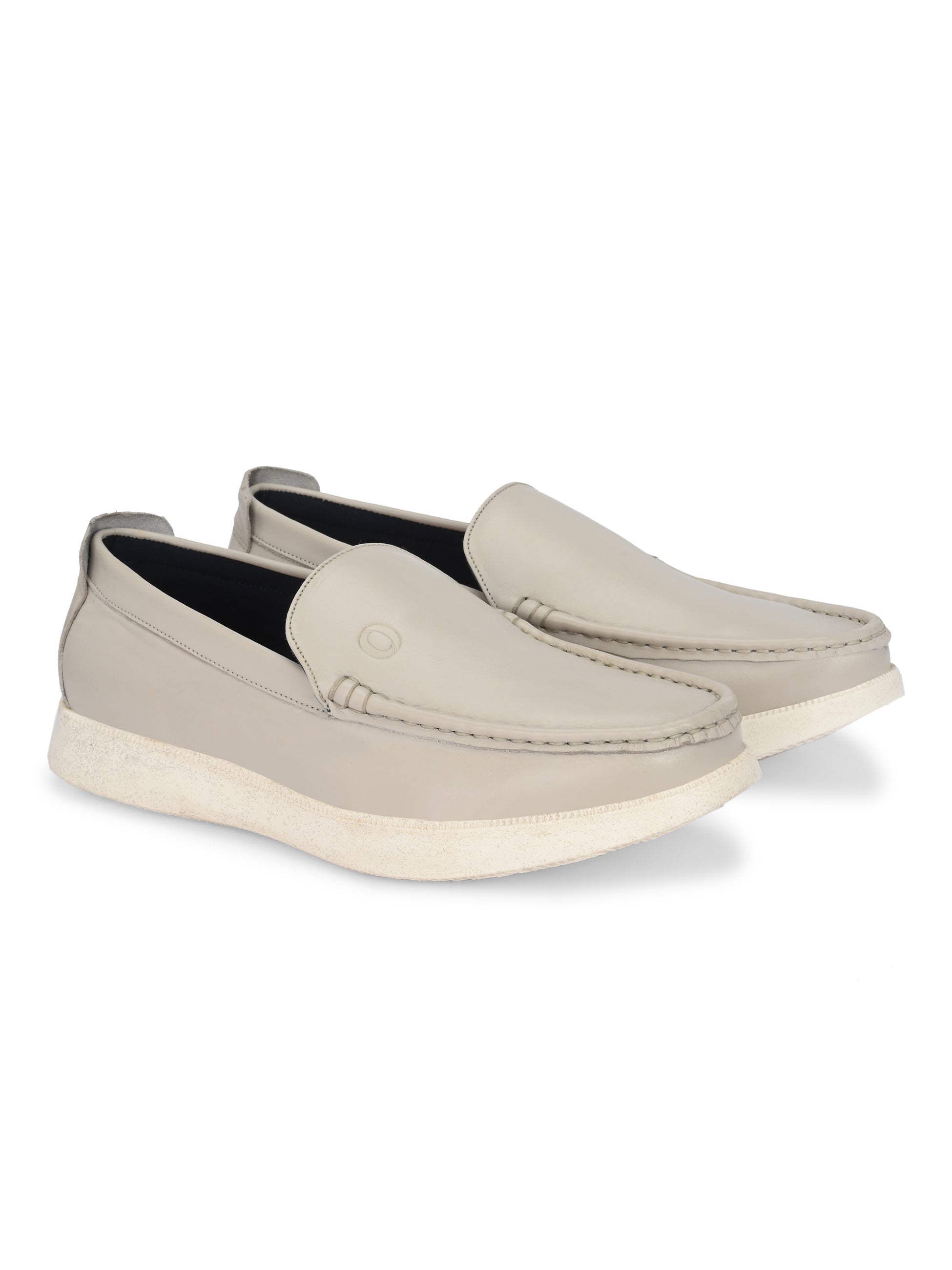 Egoss Gold Slip-On Sneakers For Men