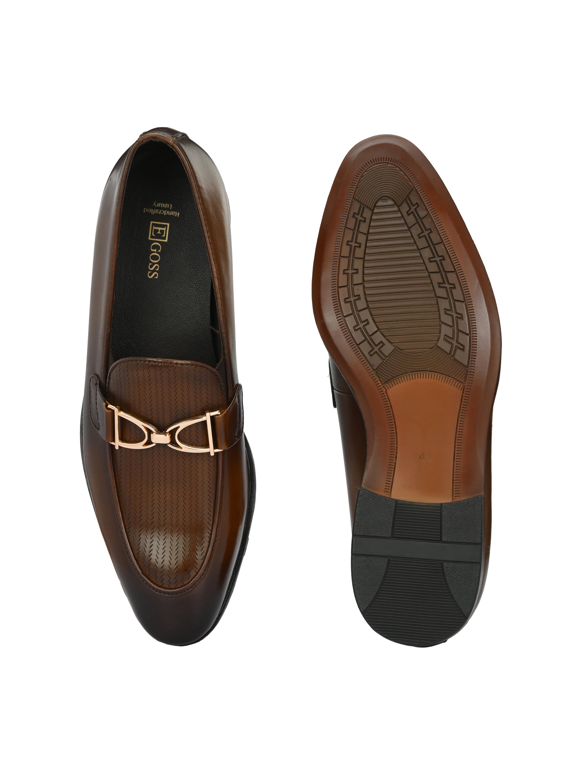 Egoss Formal Buckled Loafers For Men