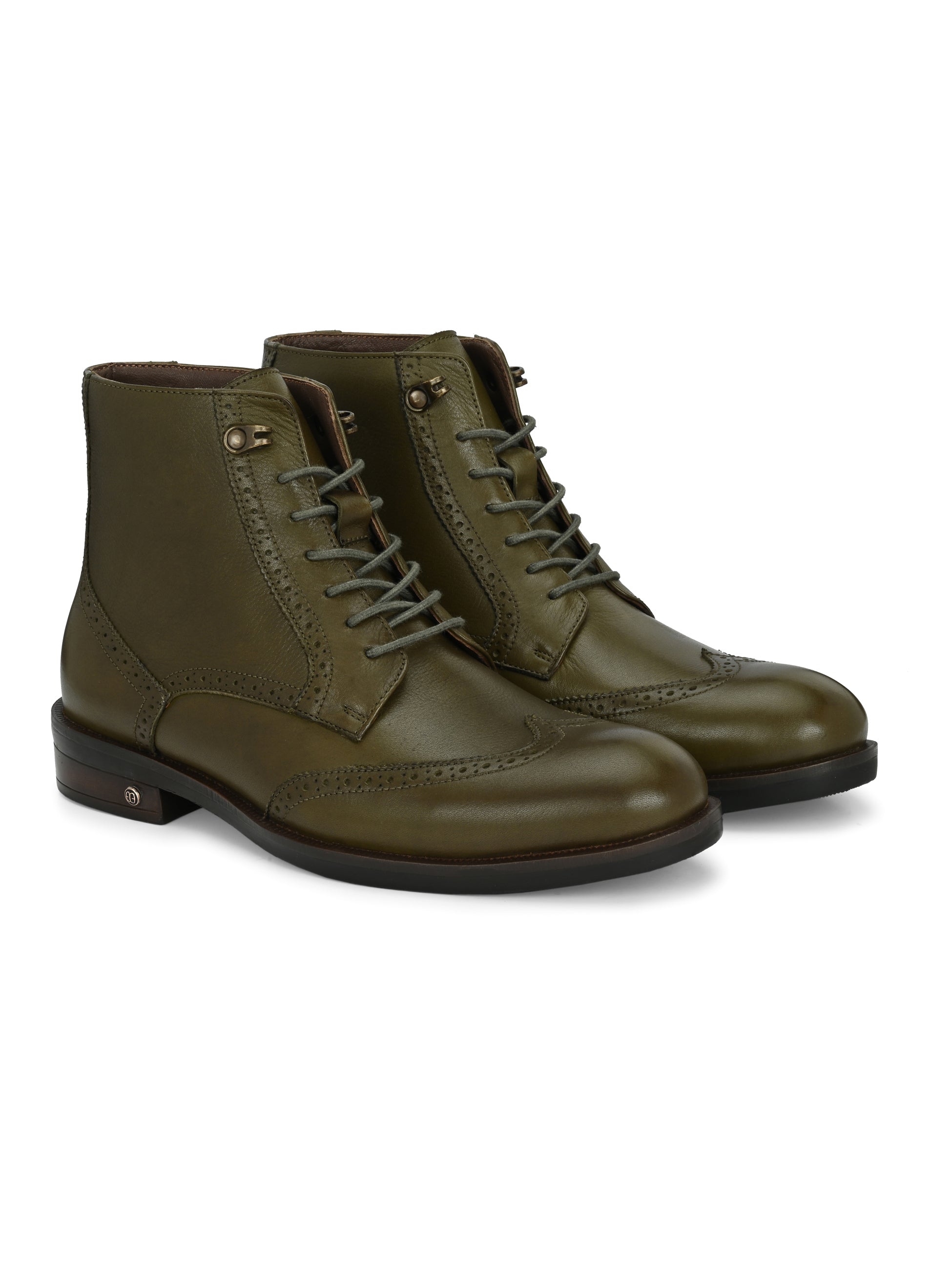 Mudtrail Lace-Up High Ankle Boots by Aspeerio
