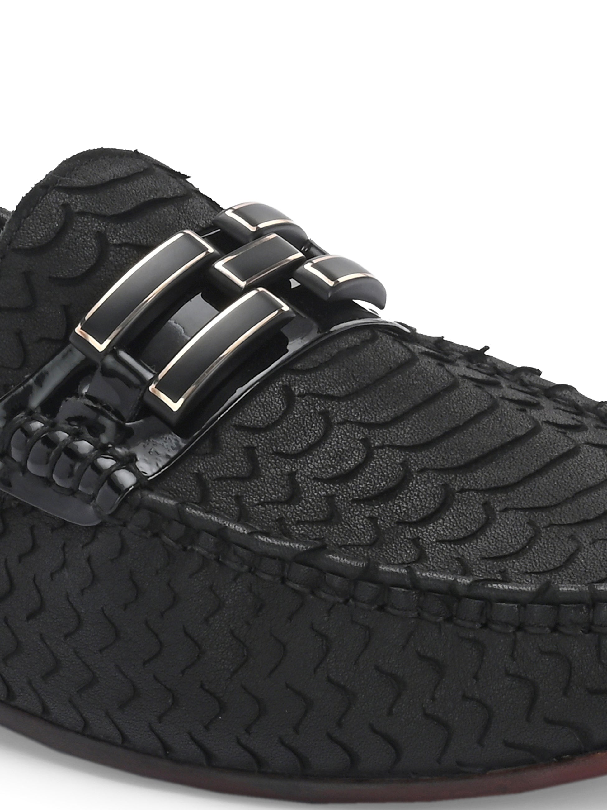 Printed Leather Loafers by Lafattio