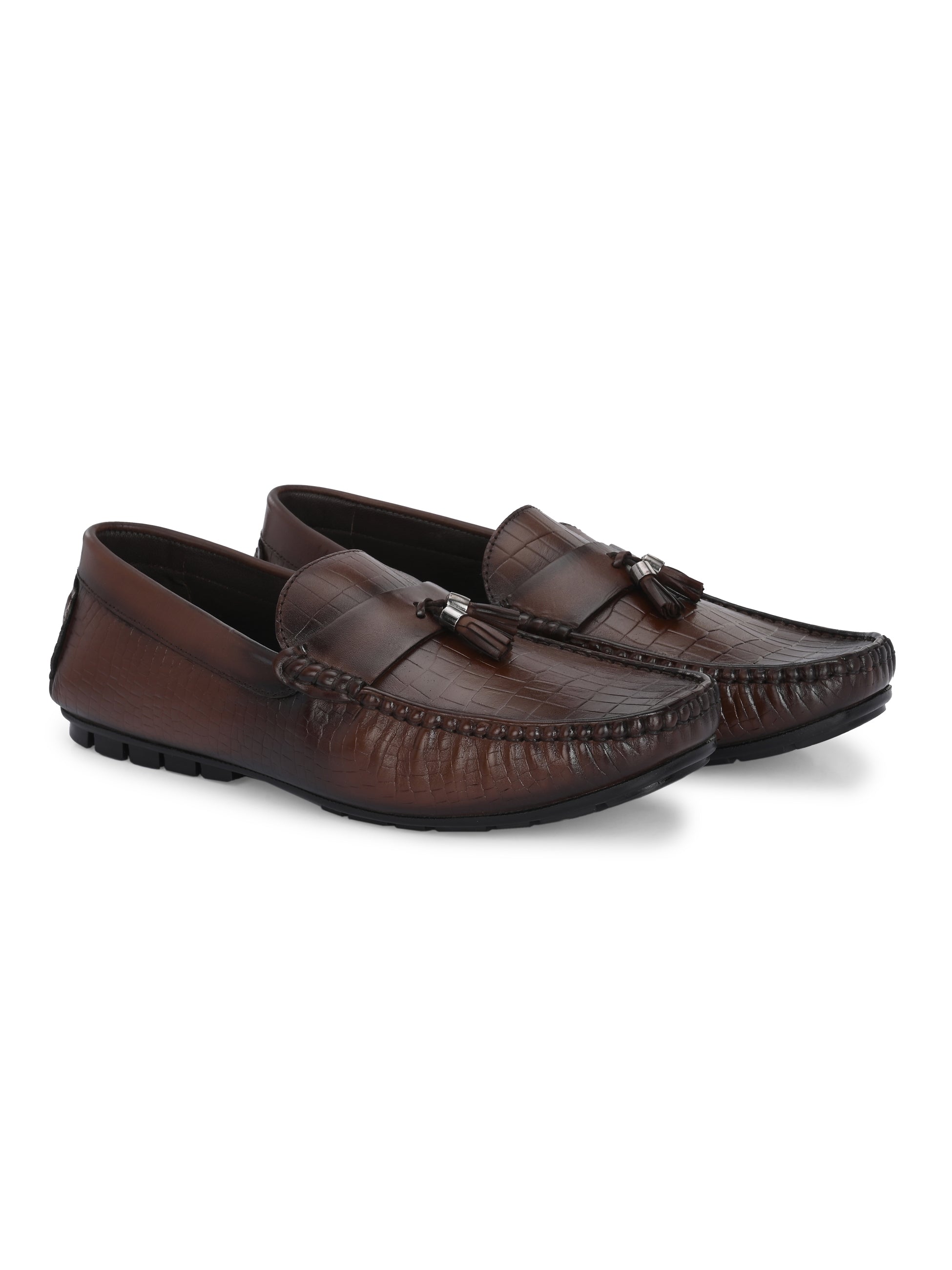 Egoss Tassel Formal Leather Loafers Shoes For Men