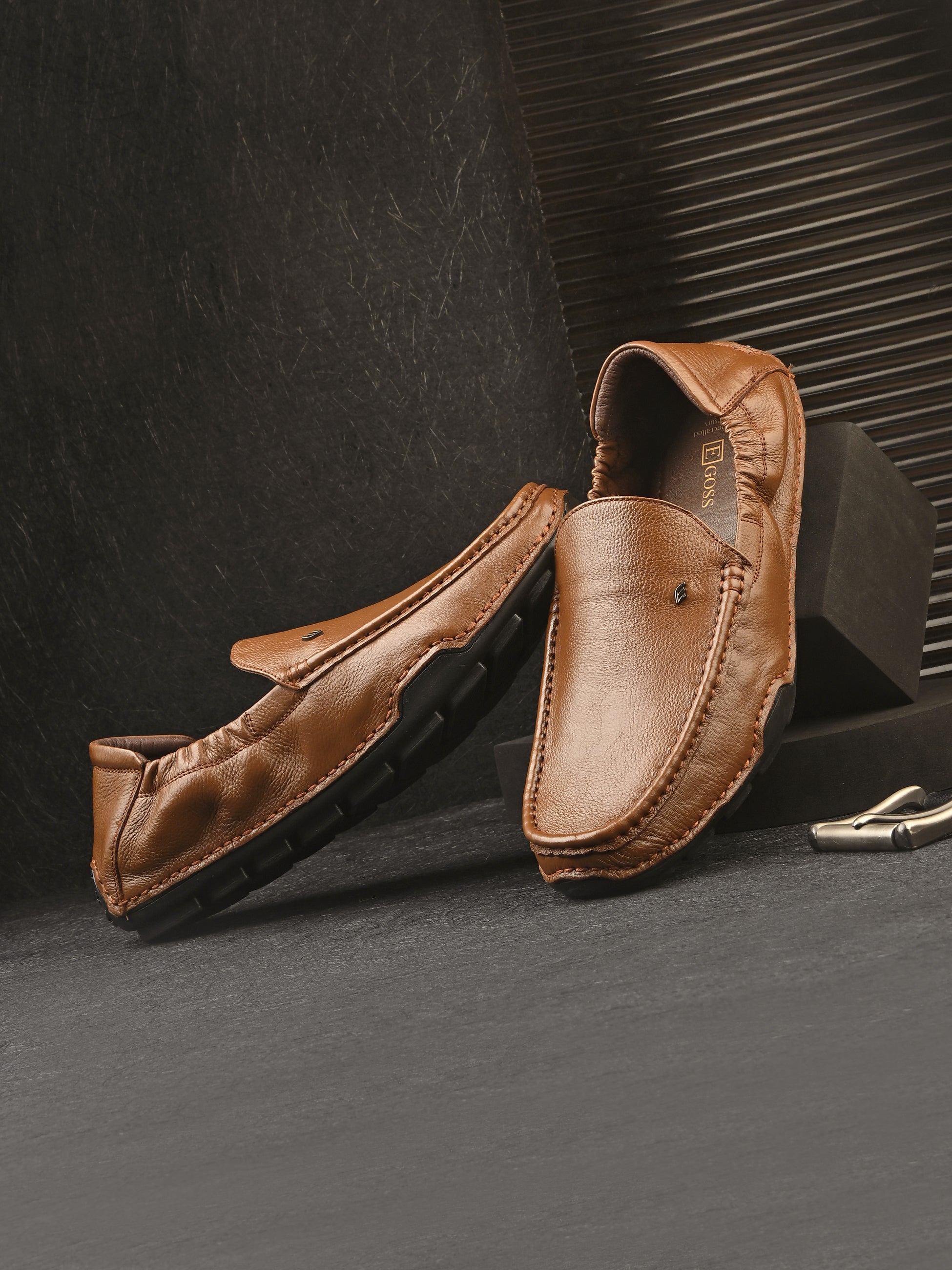 Egoss Casual Leather Loafers For Men