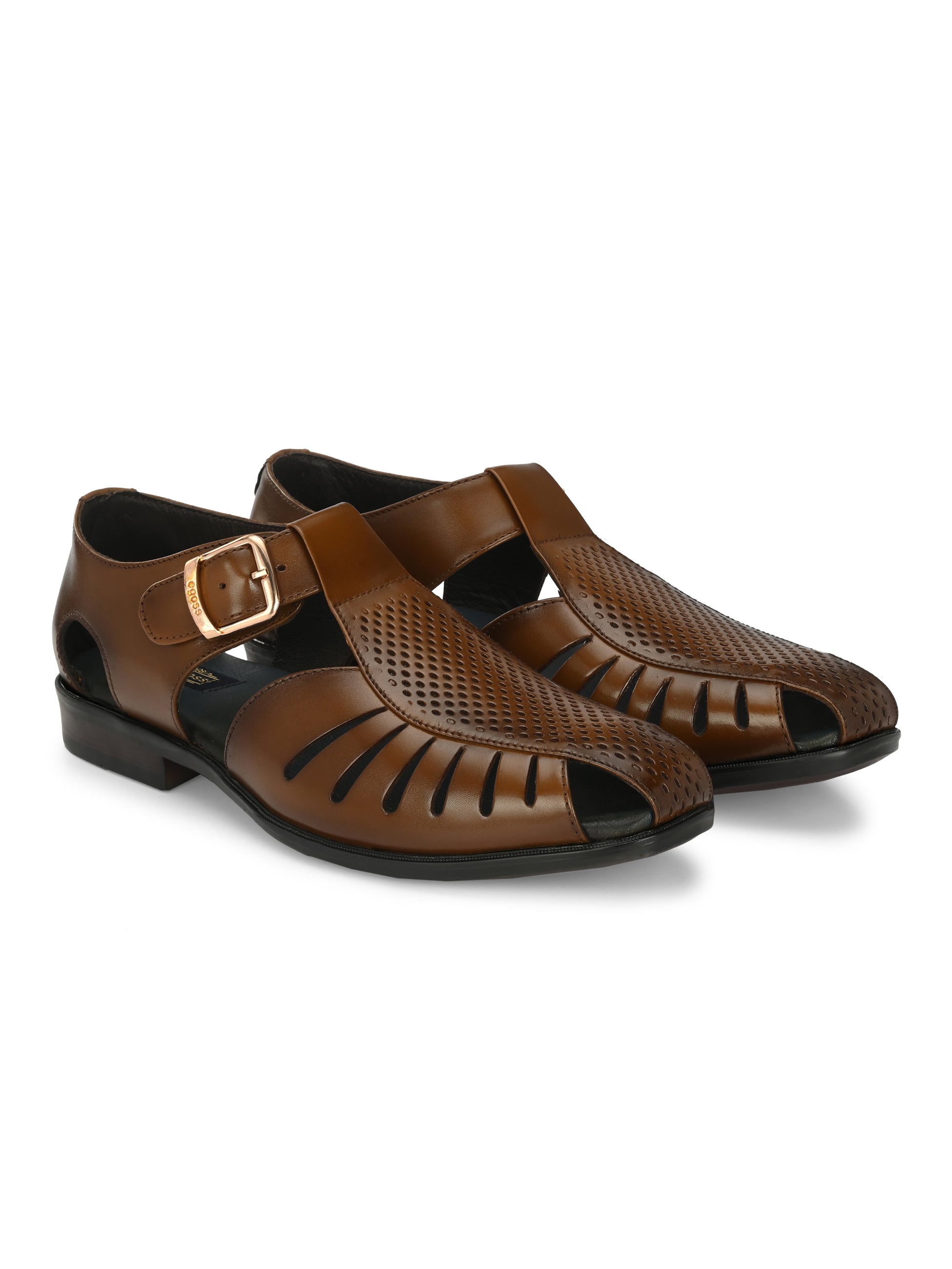 Egoss Gold Peshawari Sandals For Men