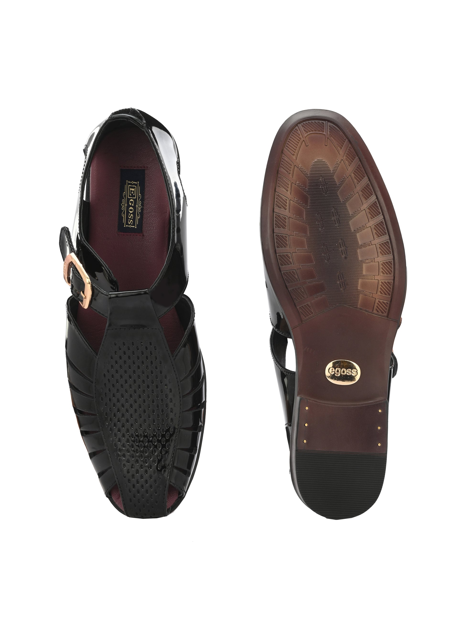 Egoss Gold Peshawari Sandals For Men