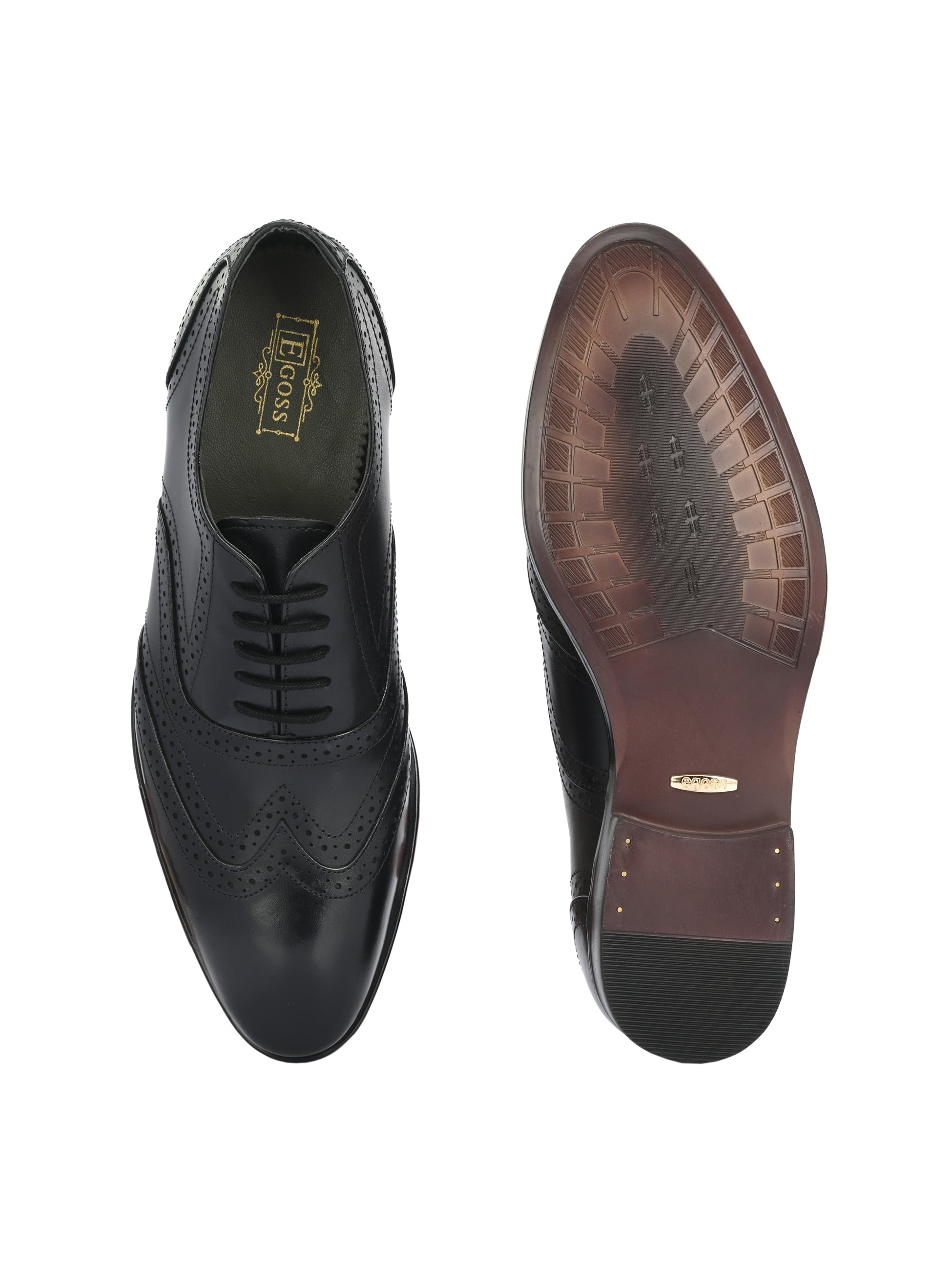 Egoss Platinum Lace Up Shoes For Men