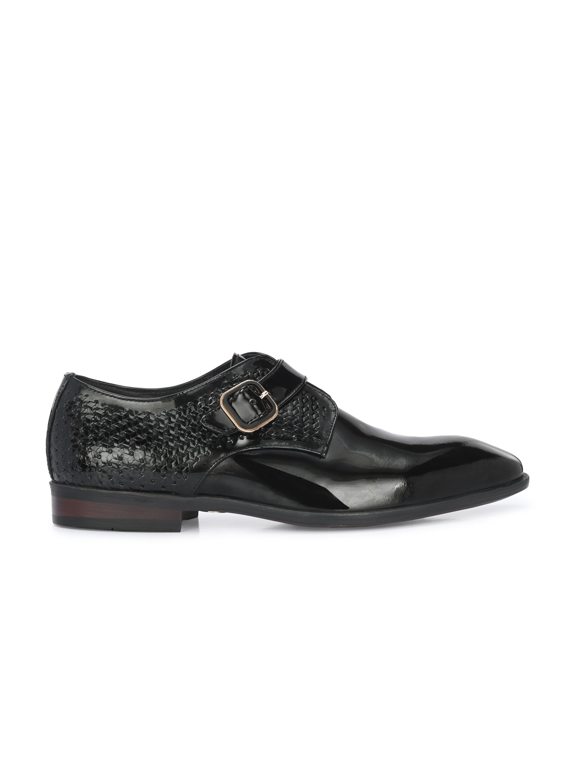 Egoss Platinum Buckled Shoes For Men