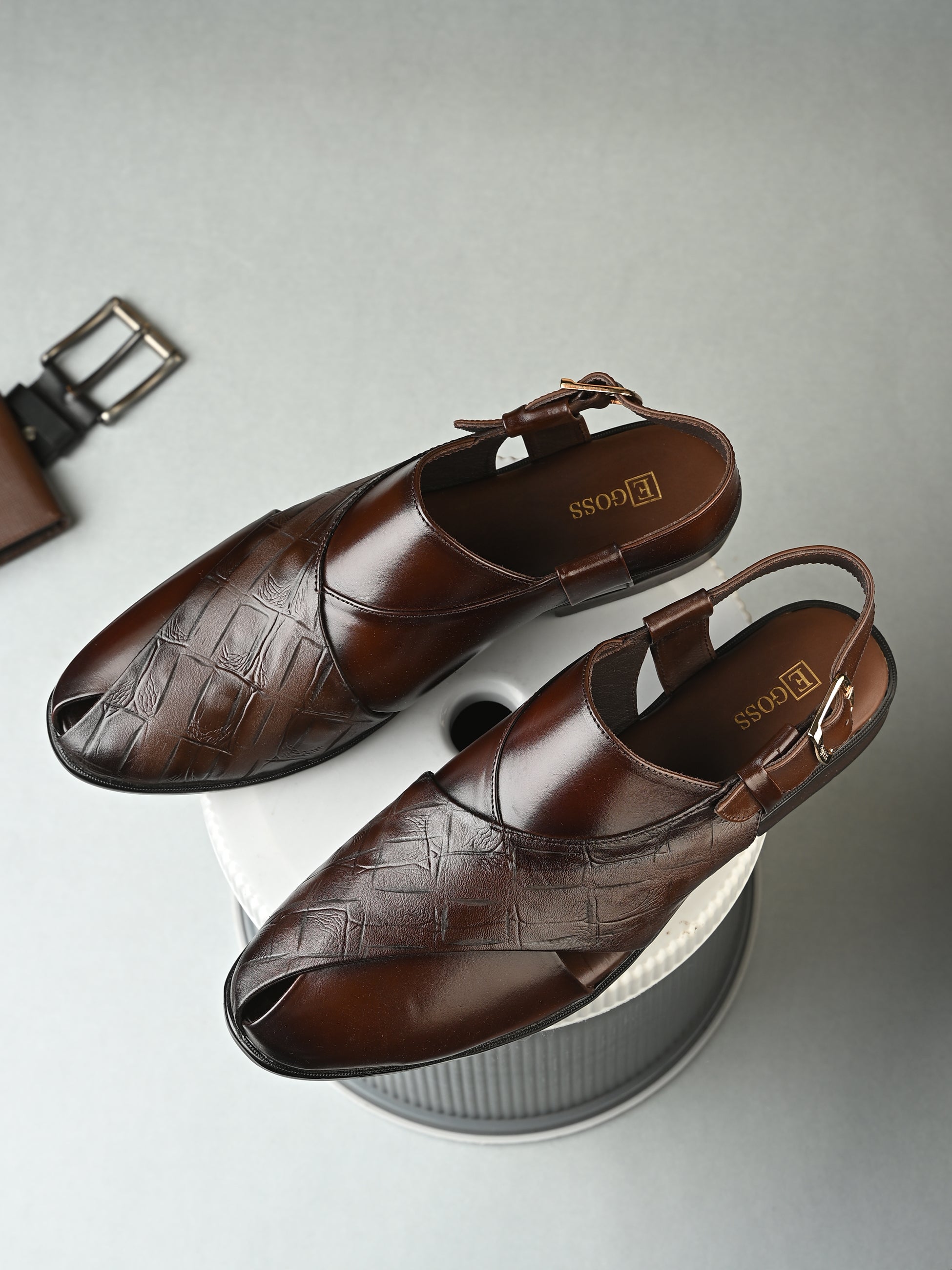 Egoss Ethnic Peshawari Sandals For Men