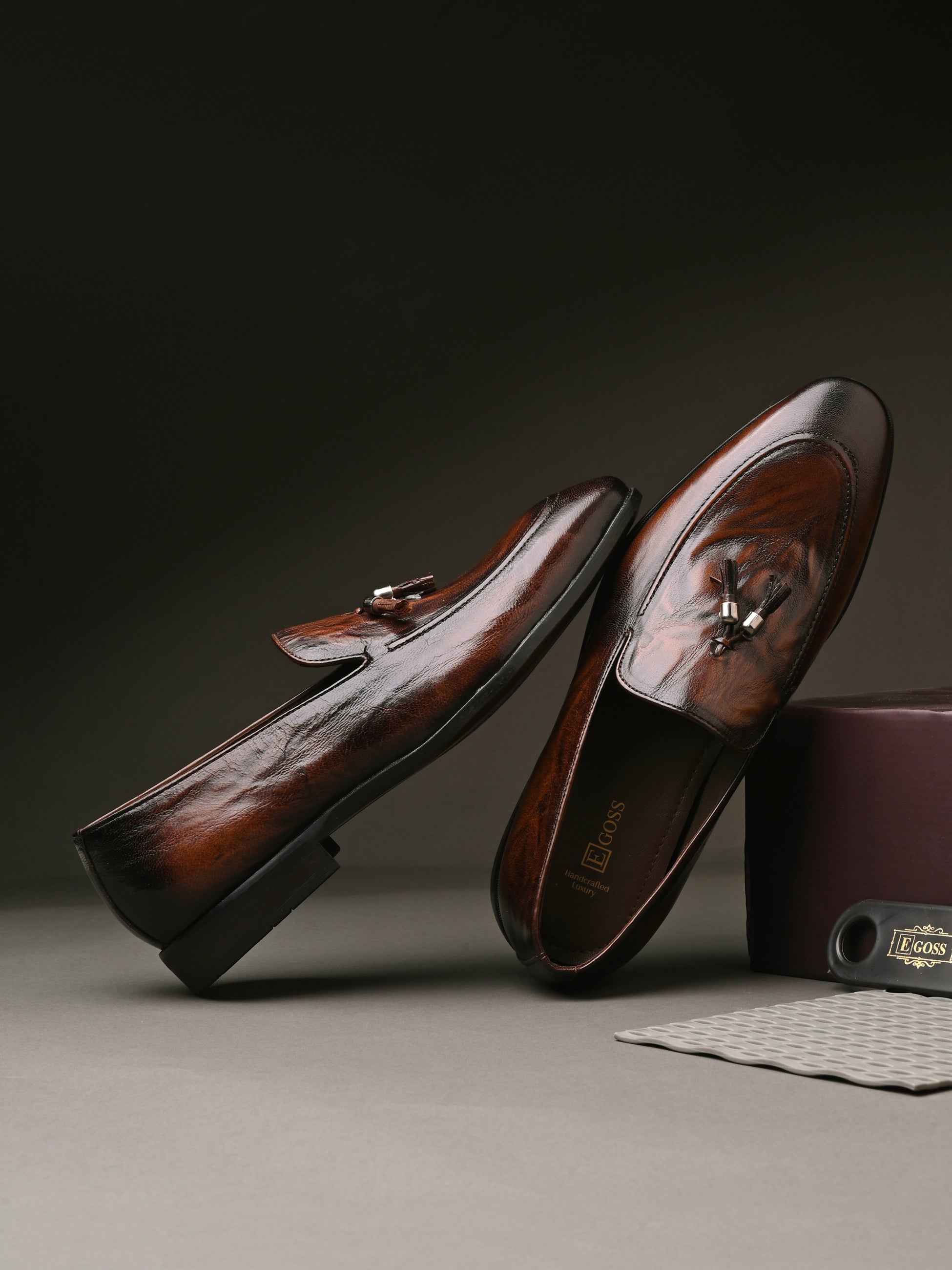 Rover Tassel Loafers by Aspeerio