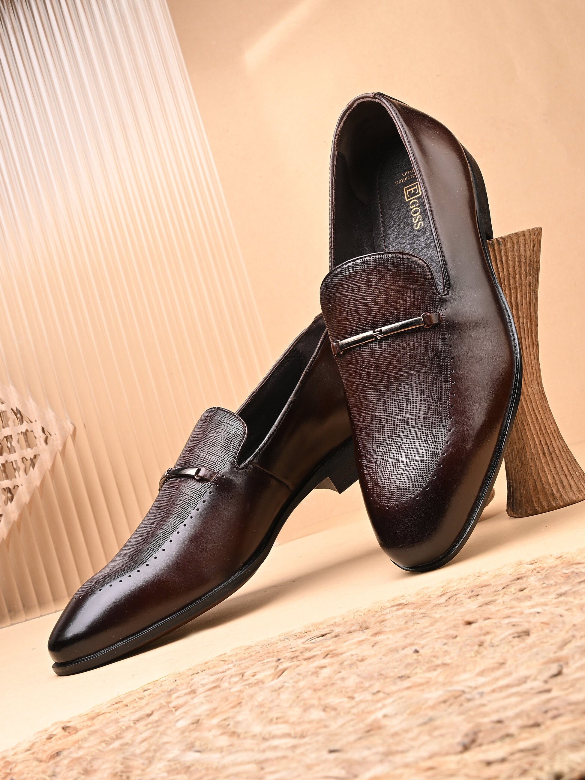 Egoss Formal Buckled Loafers For Men