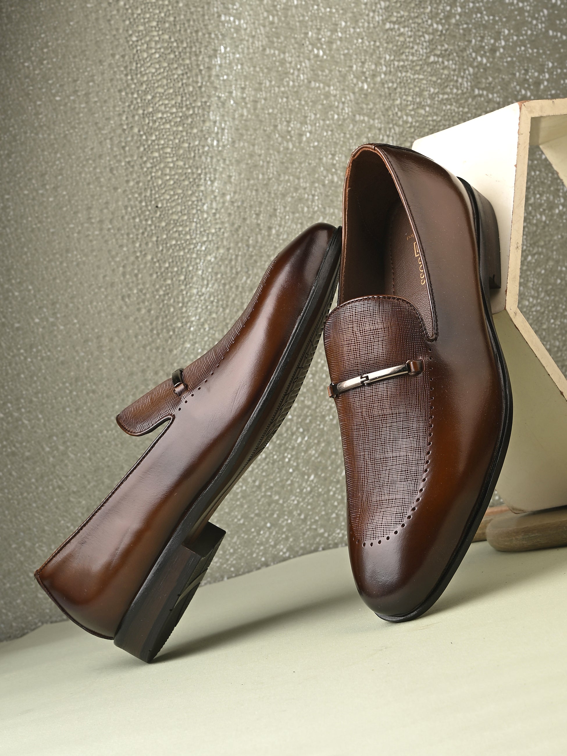 Egoss Formal Buckled Loafers For Men