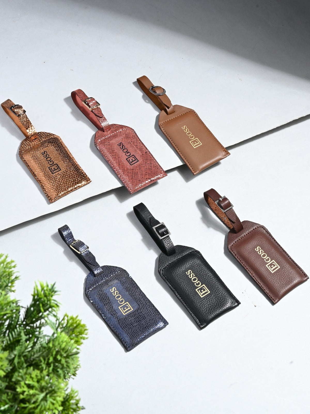 Leather Luggage Tags For Him & Her (Set of 2)