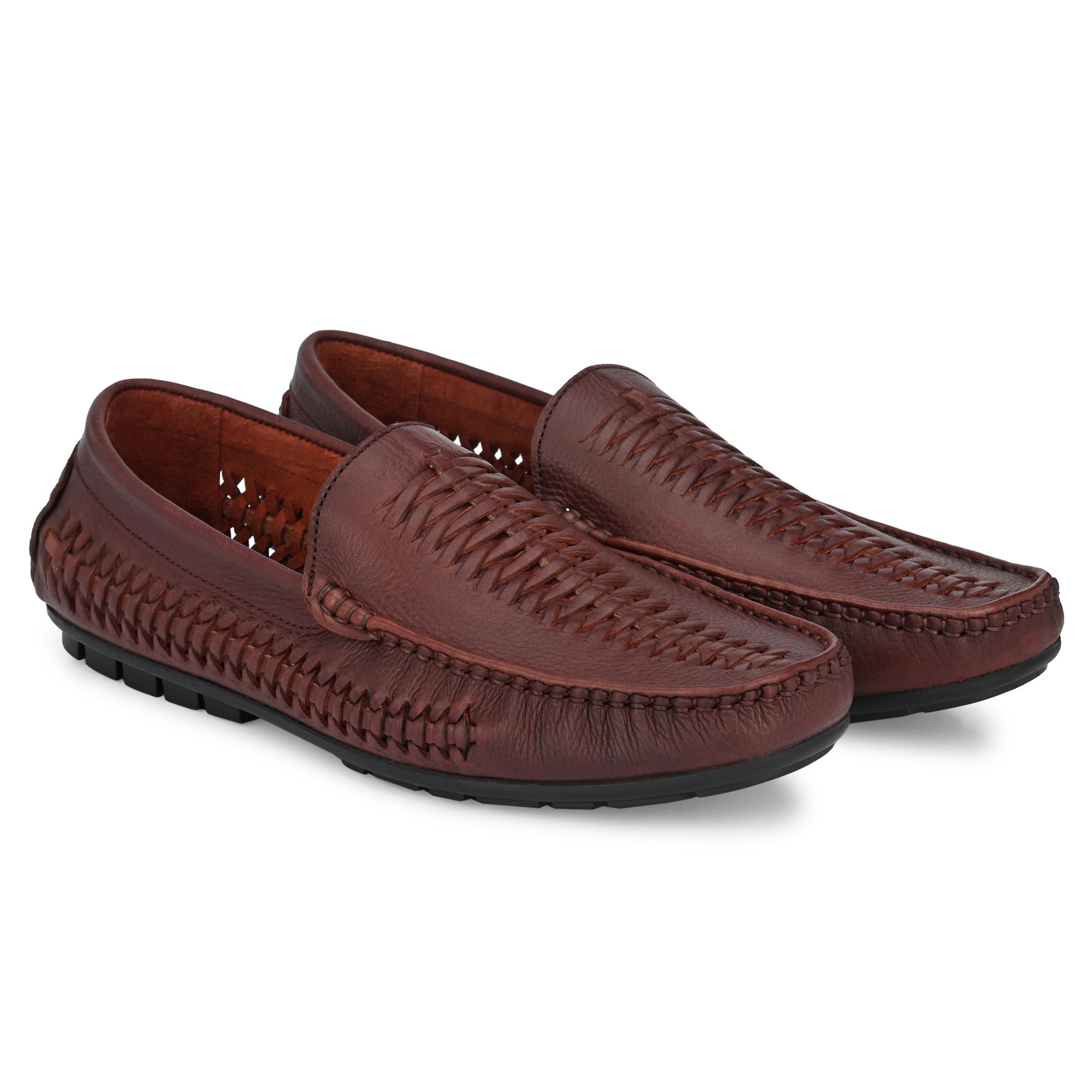 Egoss Casual Leather Slip-on Shoes Loafers For Men