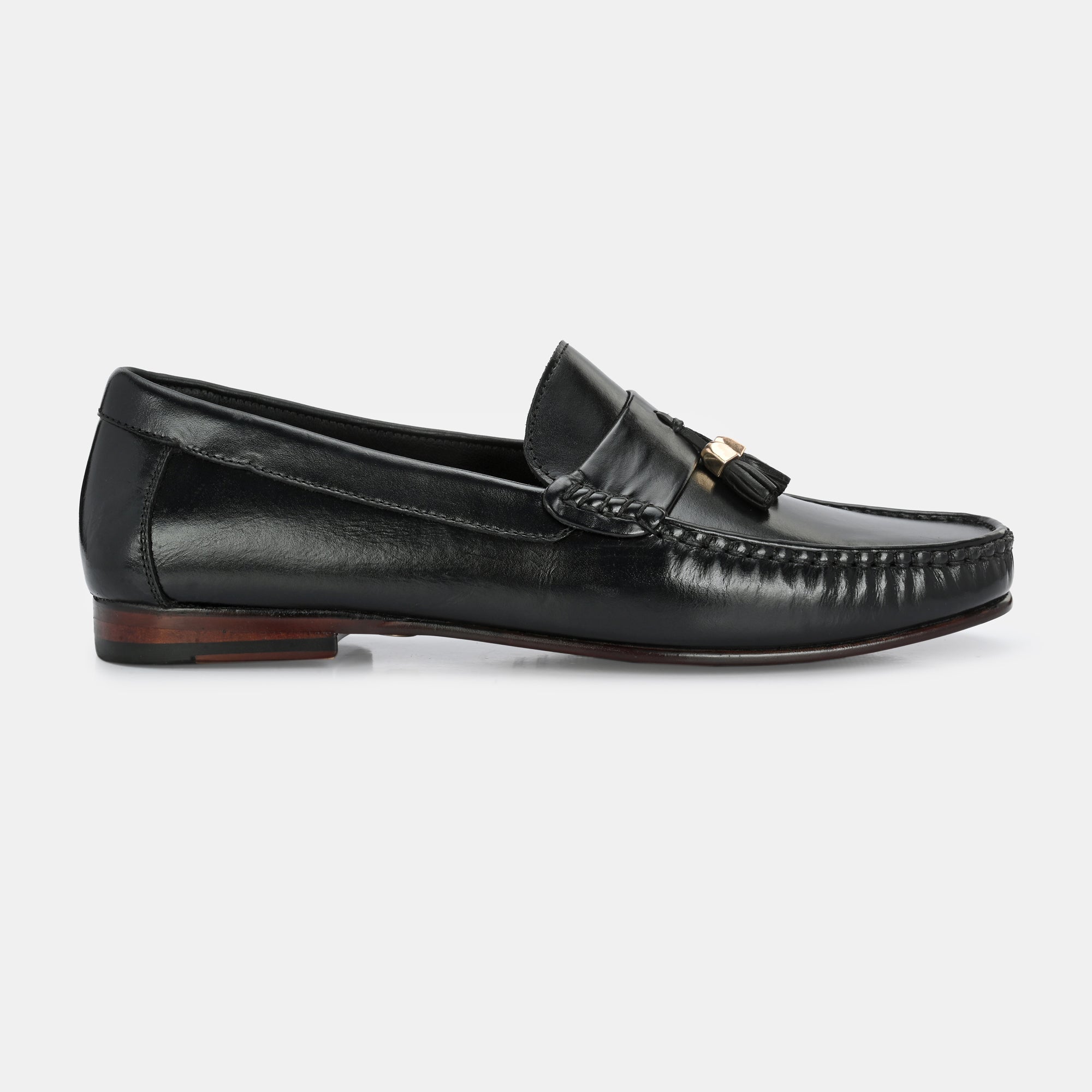 Black Tassel Loafers by Lafattio