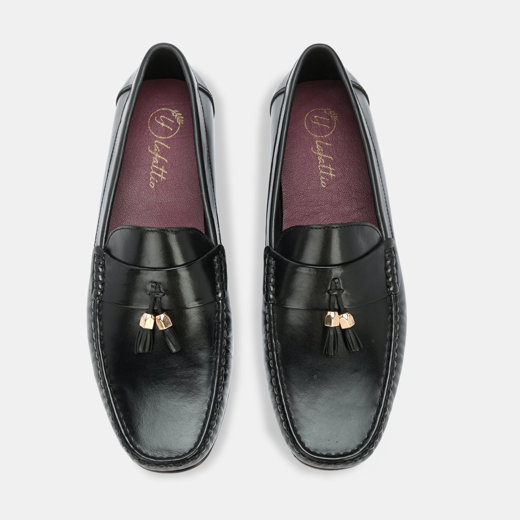 Black Tassel Loafers by Lafattio