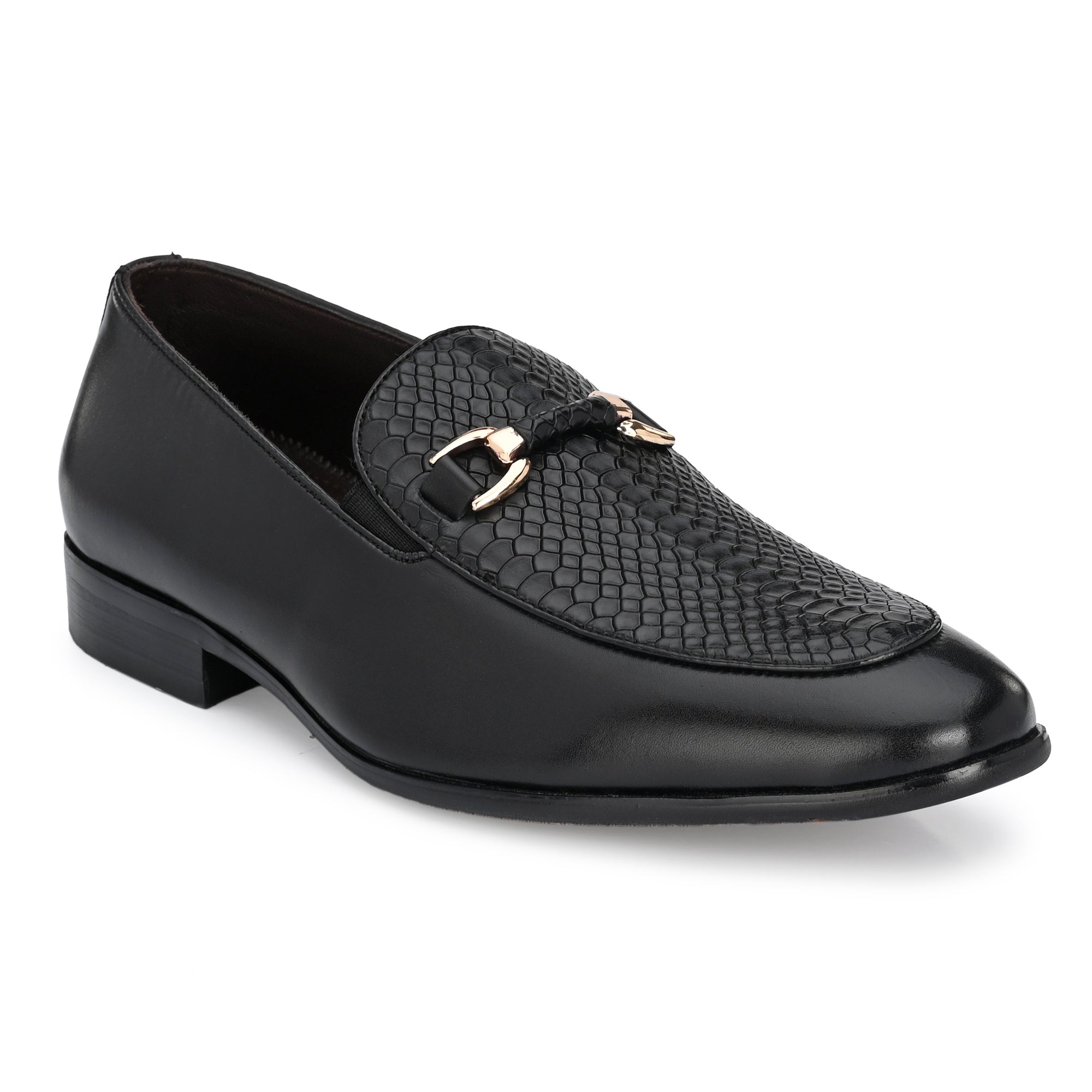 Egoss Imprinted Buckled Loafers For Men