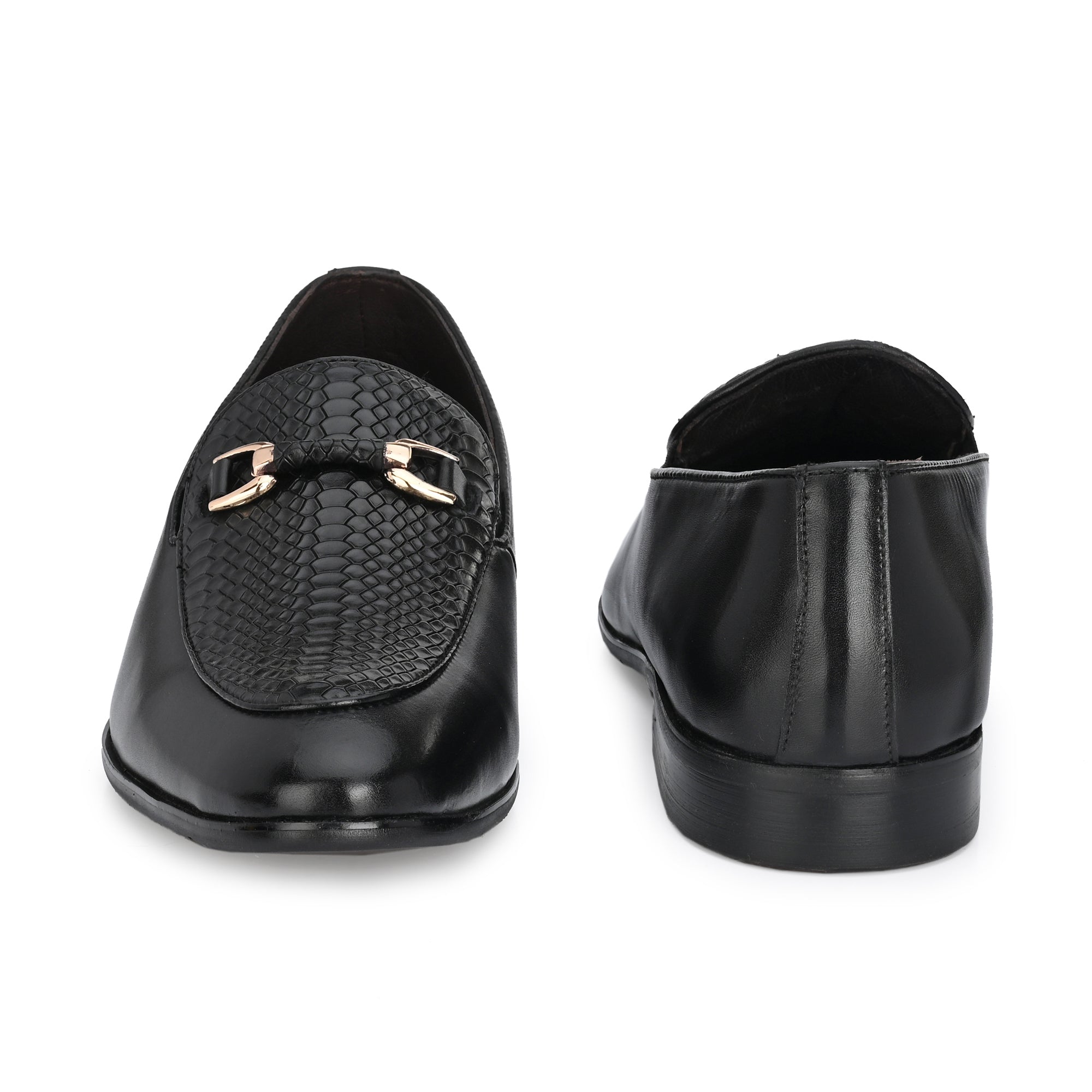 Egoss Imprinted Buckled Loafers For Men