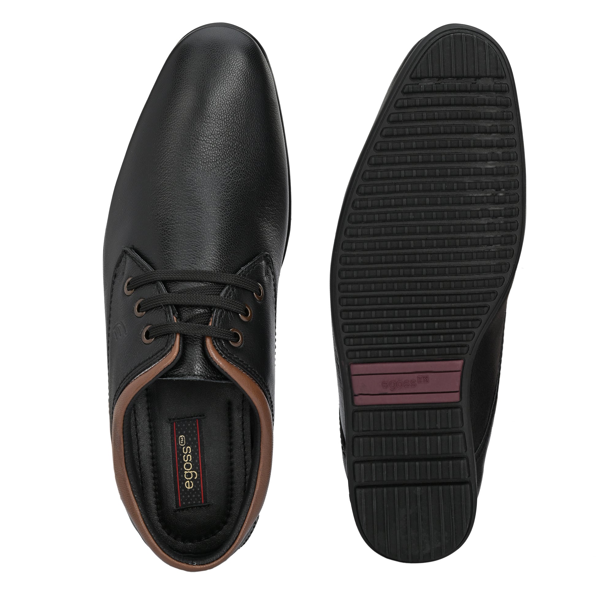 Egoss Casual Leather Derby Lace Up For Men