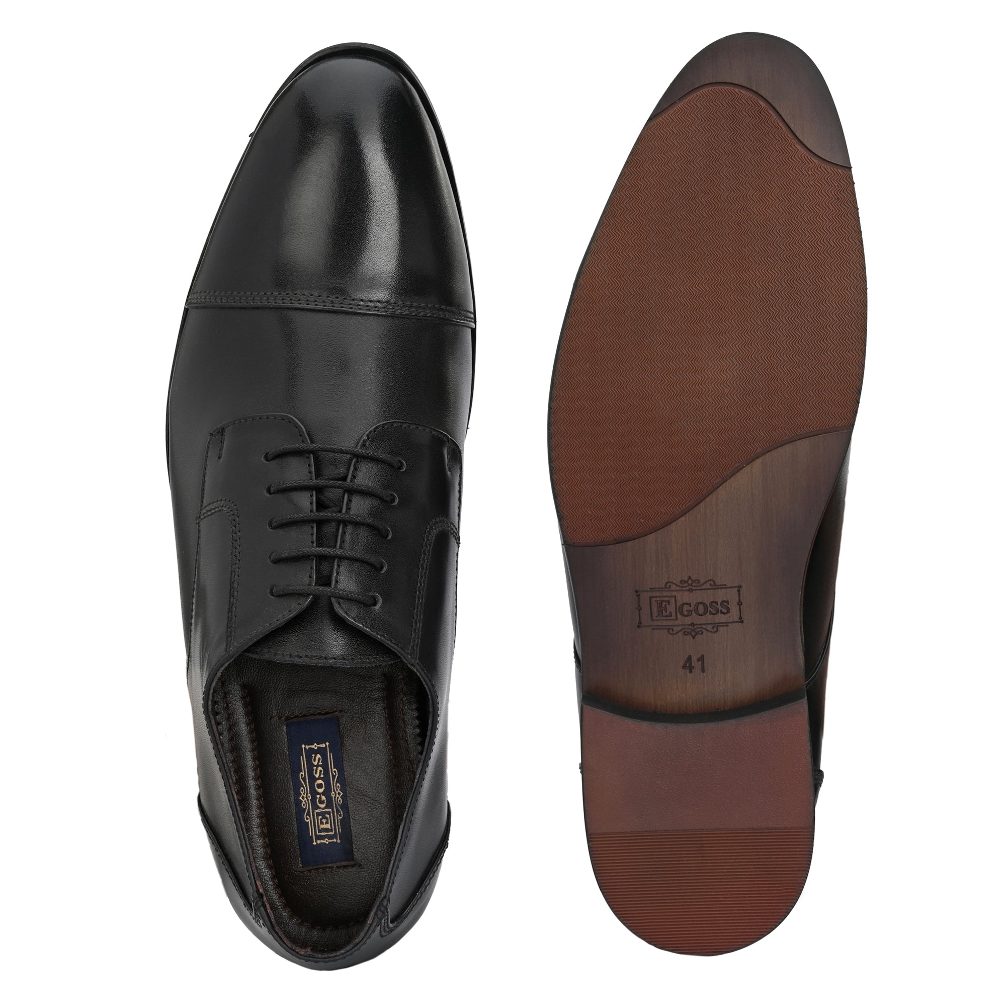 Egoss Premium Formal Leather Shoes for Men with laces