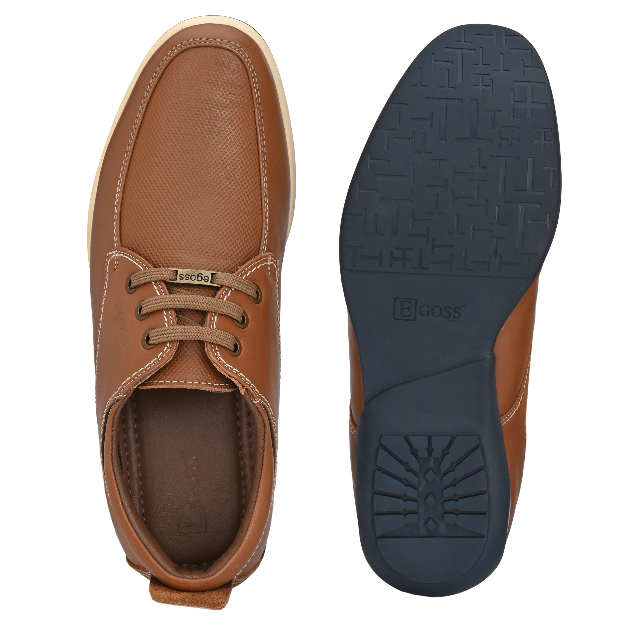 Egoss Casual Leather  Lace Up For Men