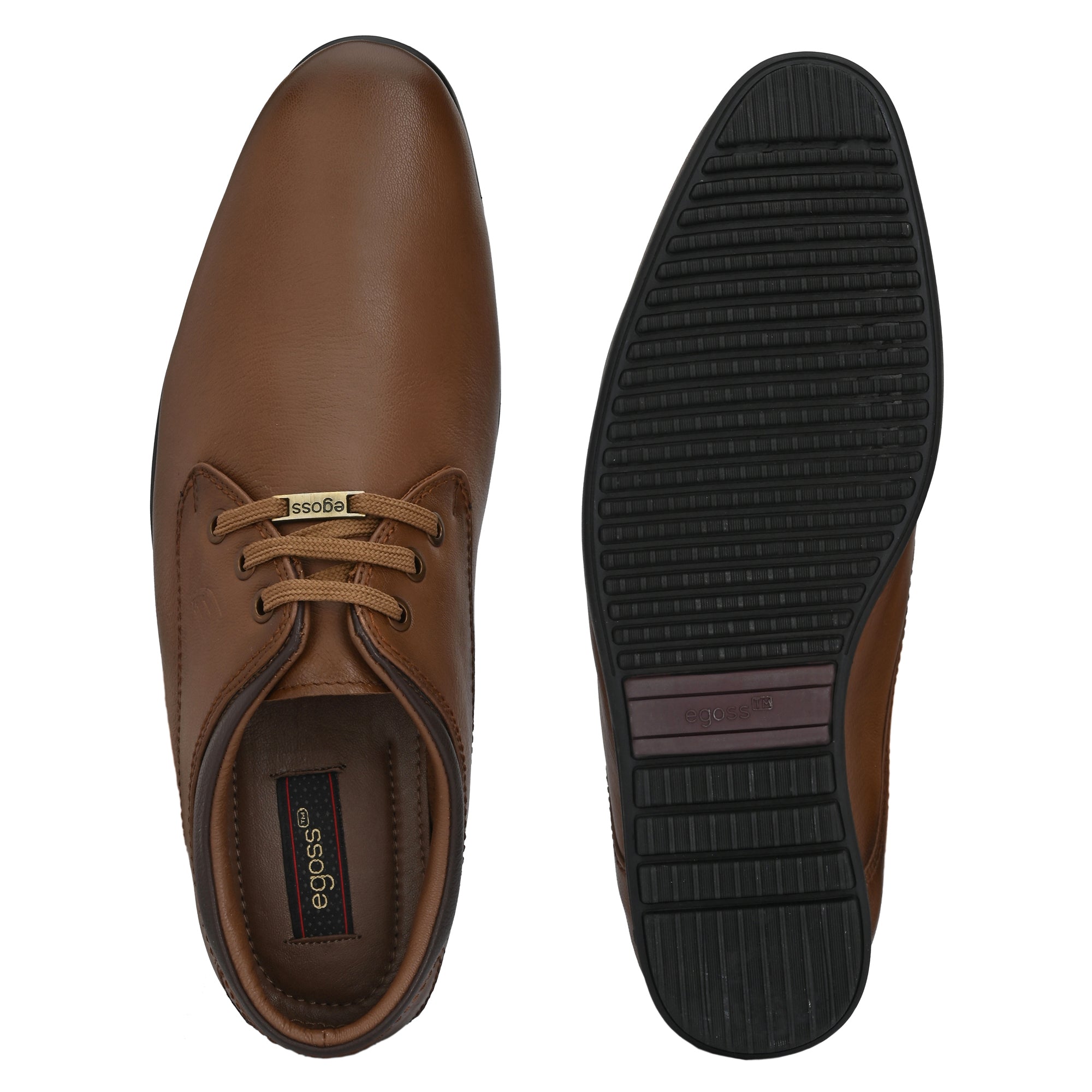 Egoss Casual Leather Derby Lace Up For Men