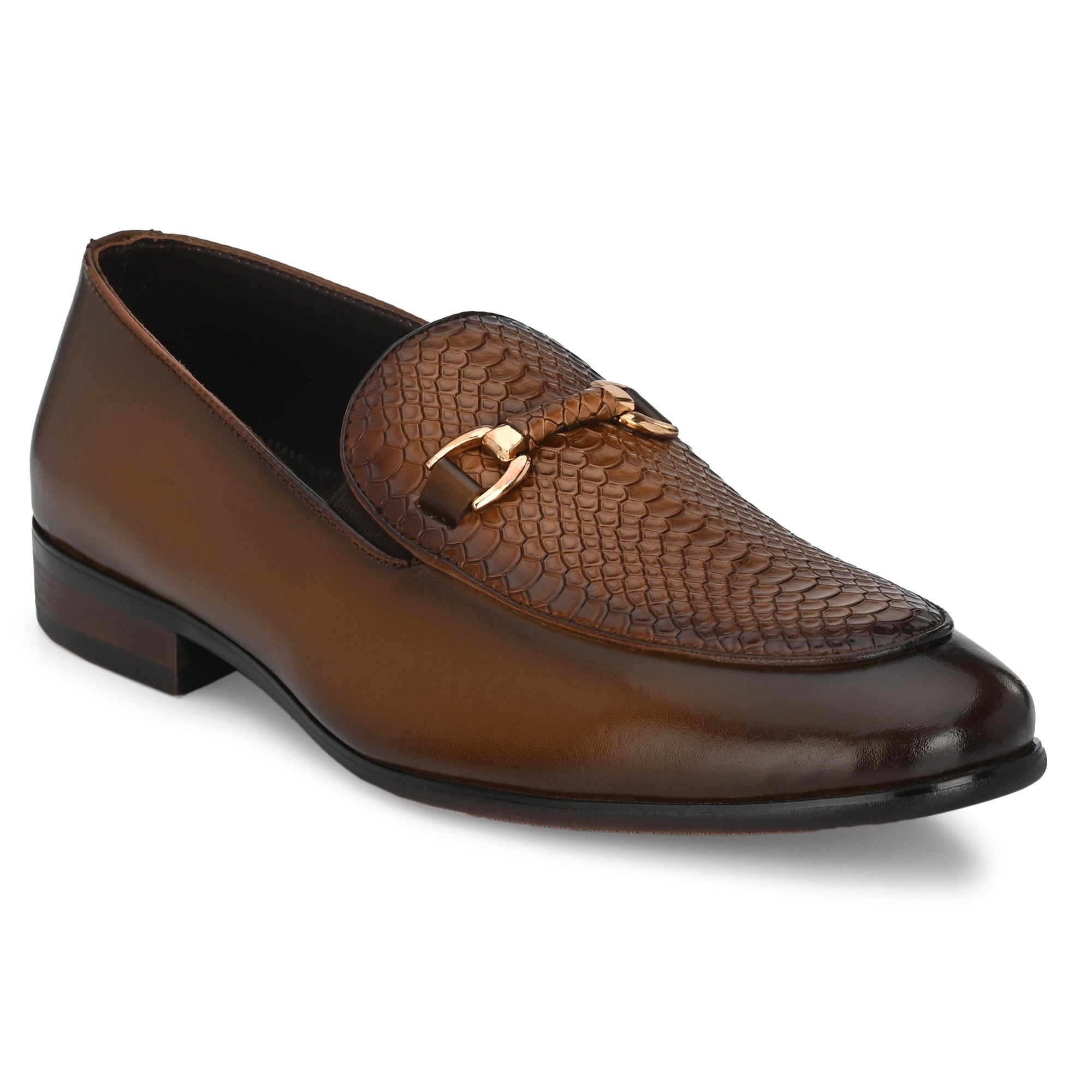 Egoss Imprinted Buckled Loafers For Men