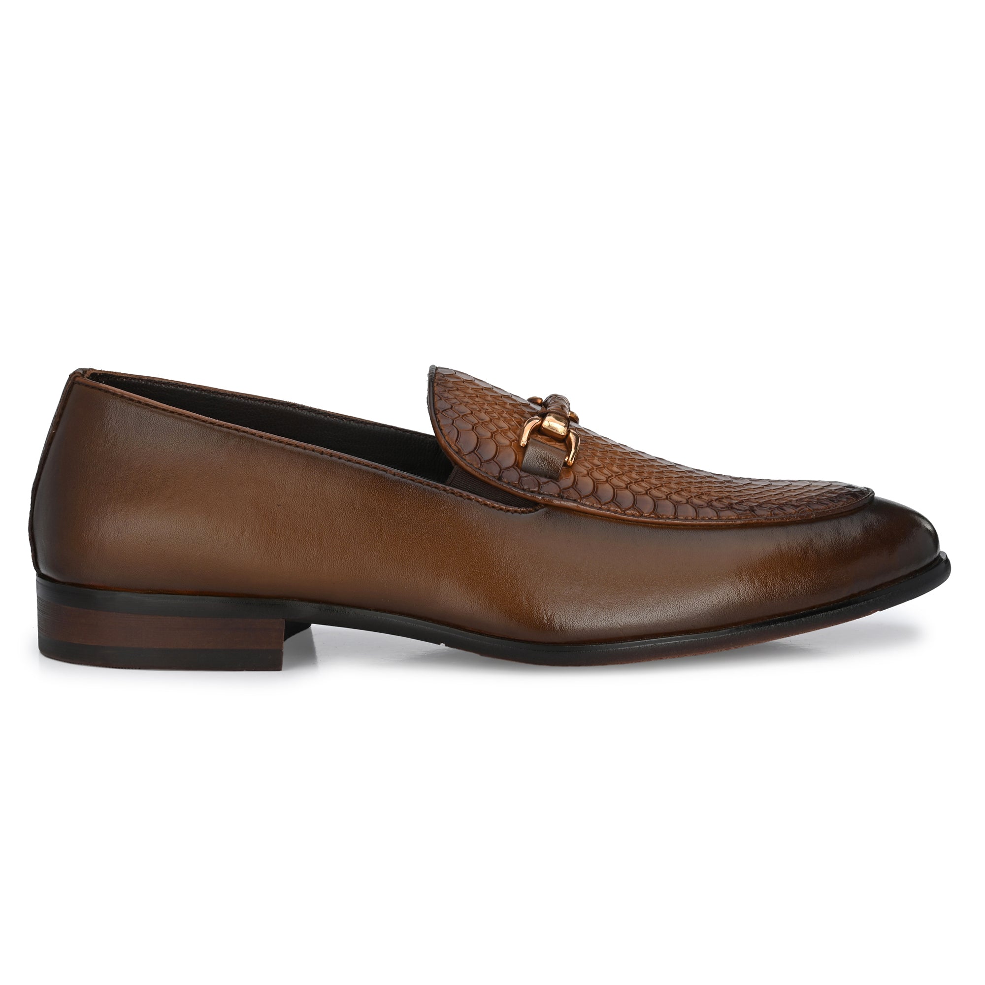 Egoss Imprinted Buckled Loafers For Men