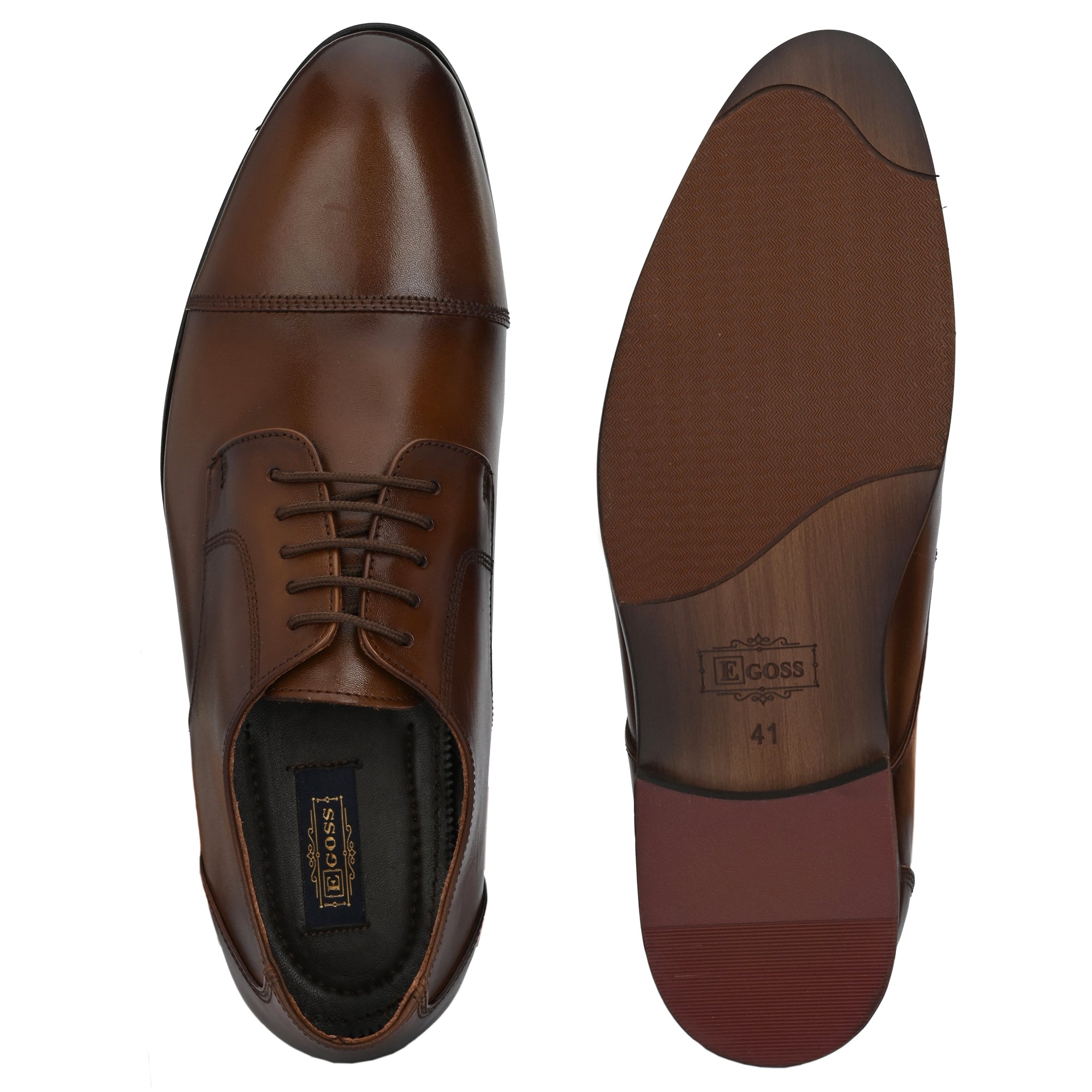 Egoss Premium Formal Leather Shoes for Men with laces