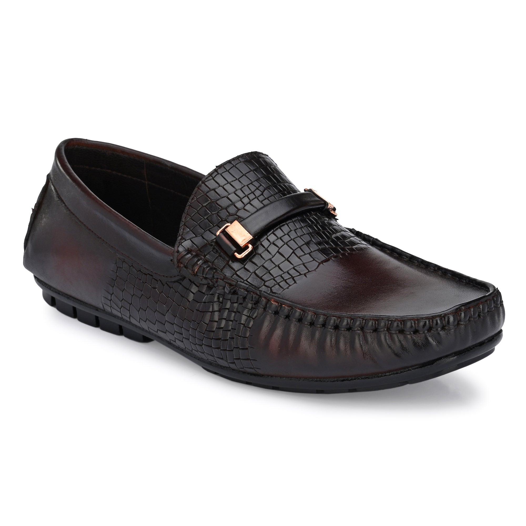 Buckled Formal Loafers For Men by Egoss