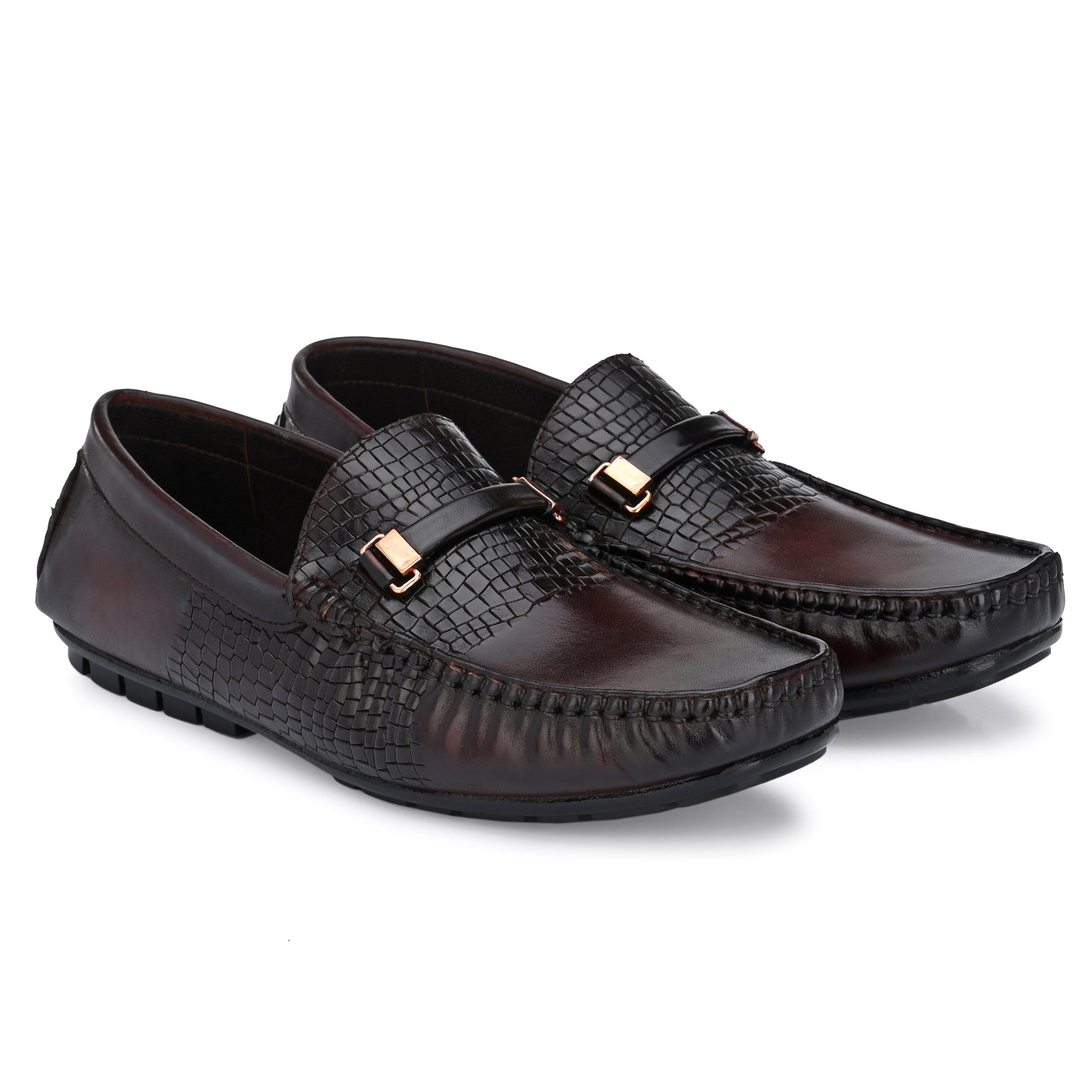 Buckled Formal Loafers For Men by Egoss