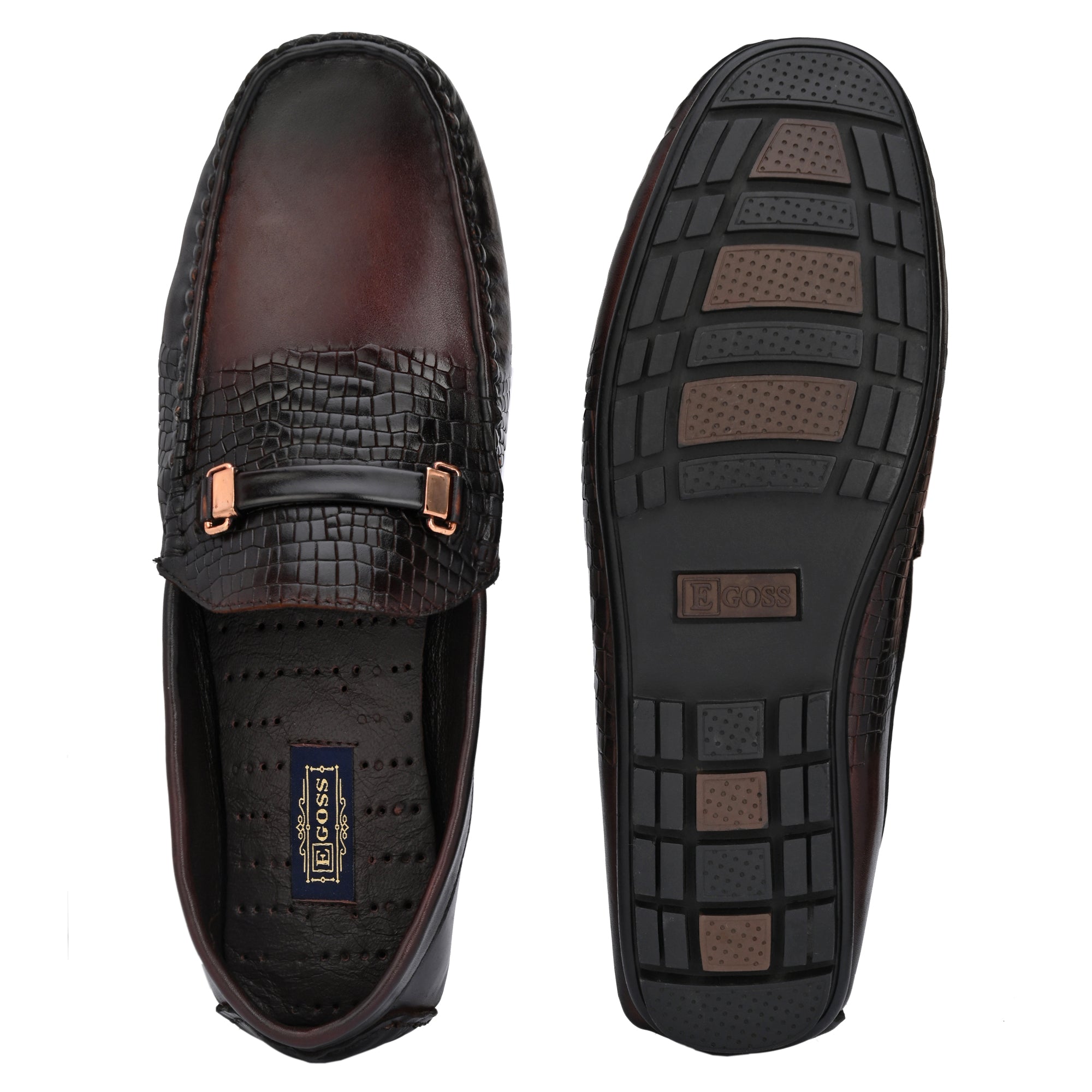 Buckled Formal Loafers For Men by Egoss