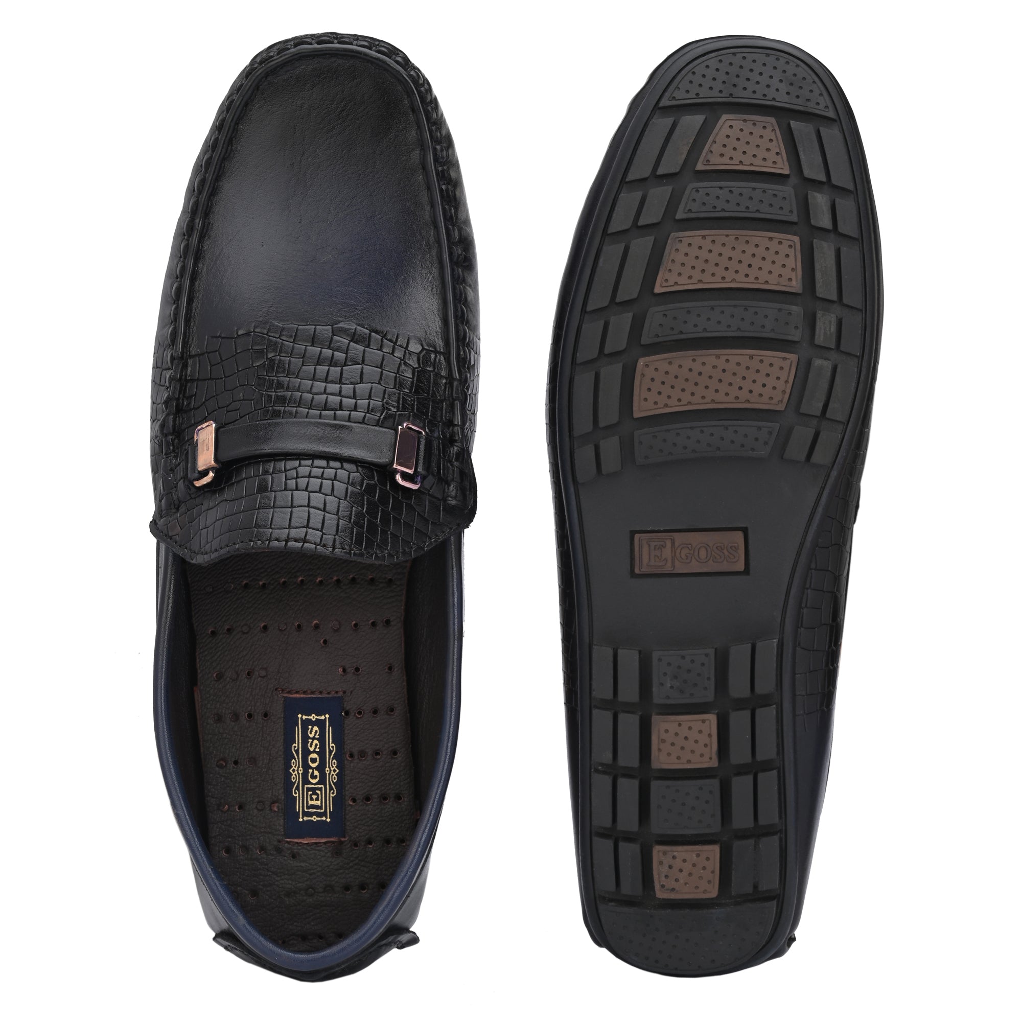 Buckled Formal Loafers For Men by Egoss