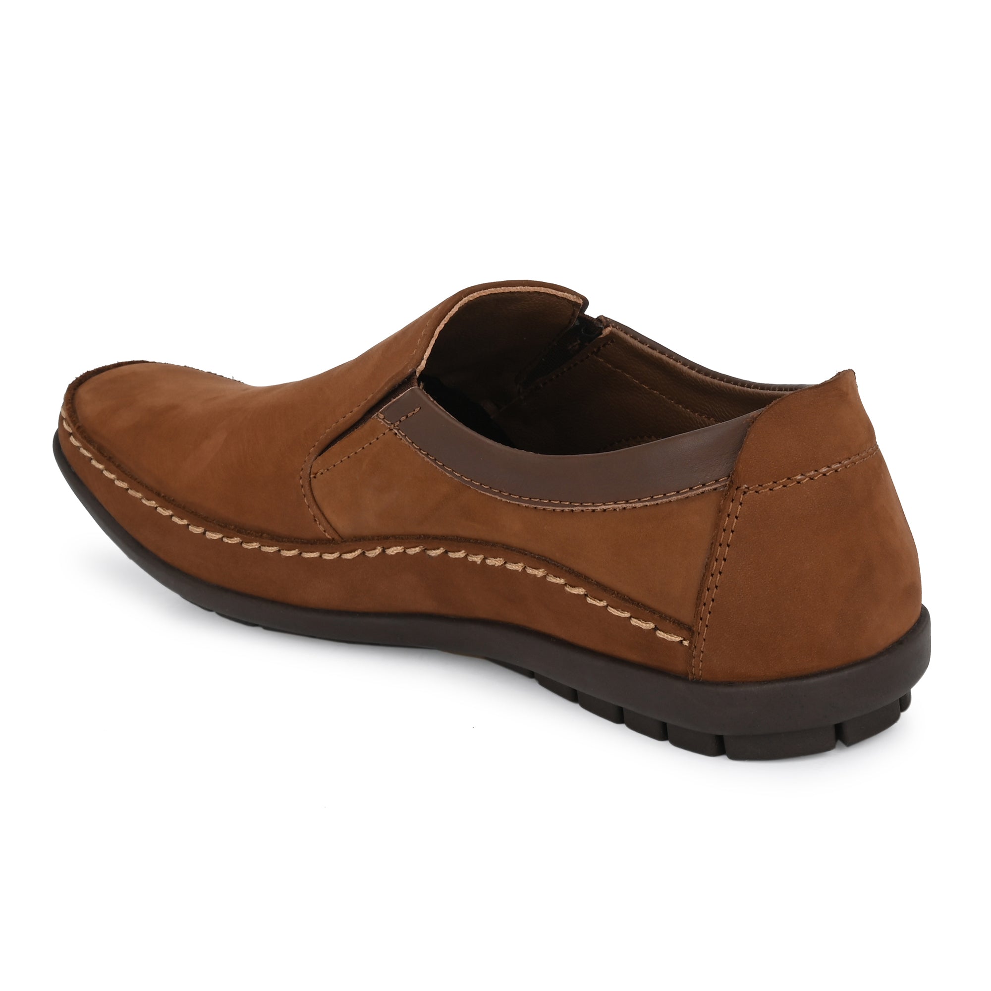 Egoss Leather Casual Slip On Shoes For Men