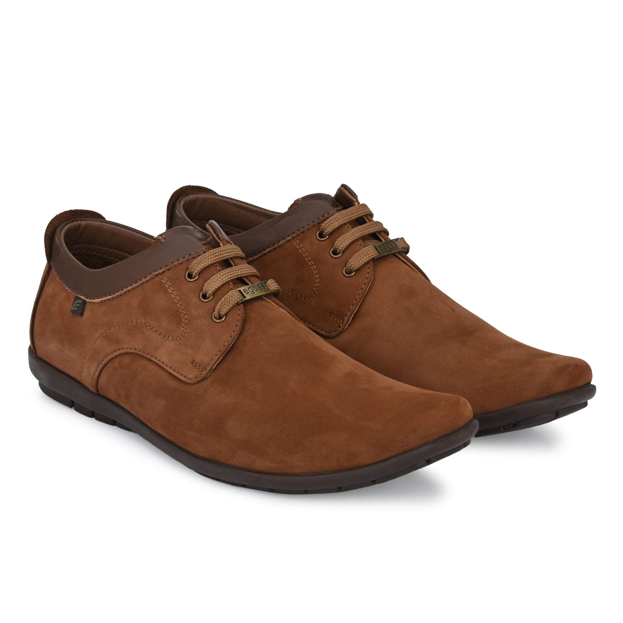 Egoss Leather Casual Lace Up Shoes For Men