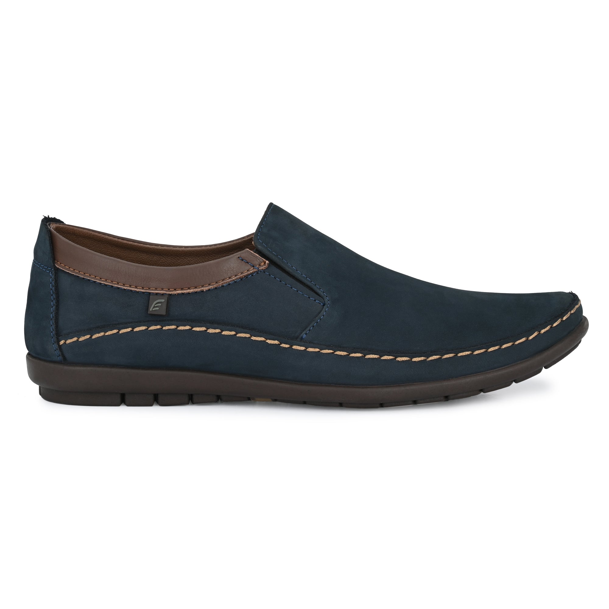 Egoss Leather Casual Slip On Shoes For Men