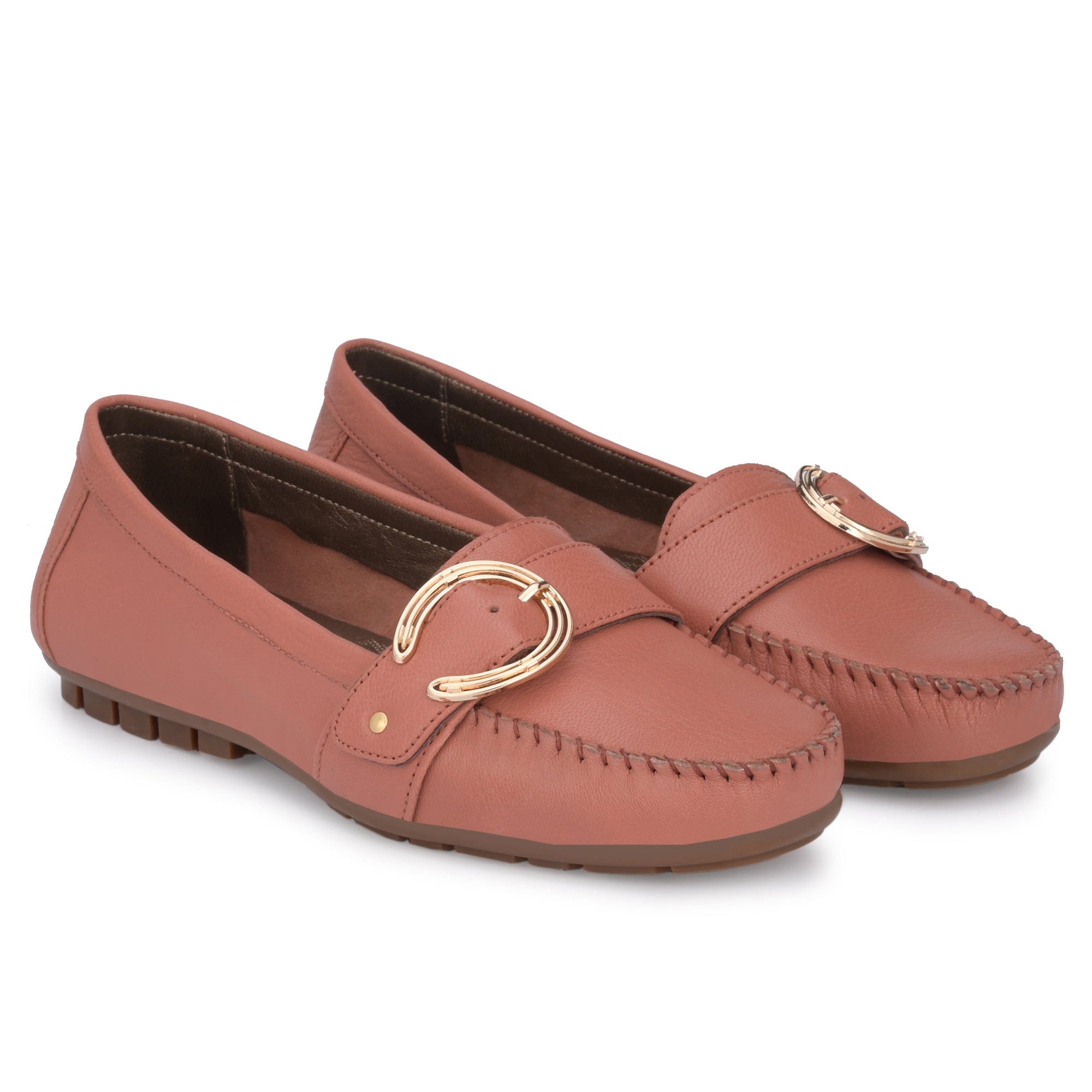 Buckled Casual Loafers For Women by Lady Boss egoss-shoes