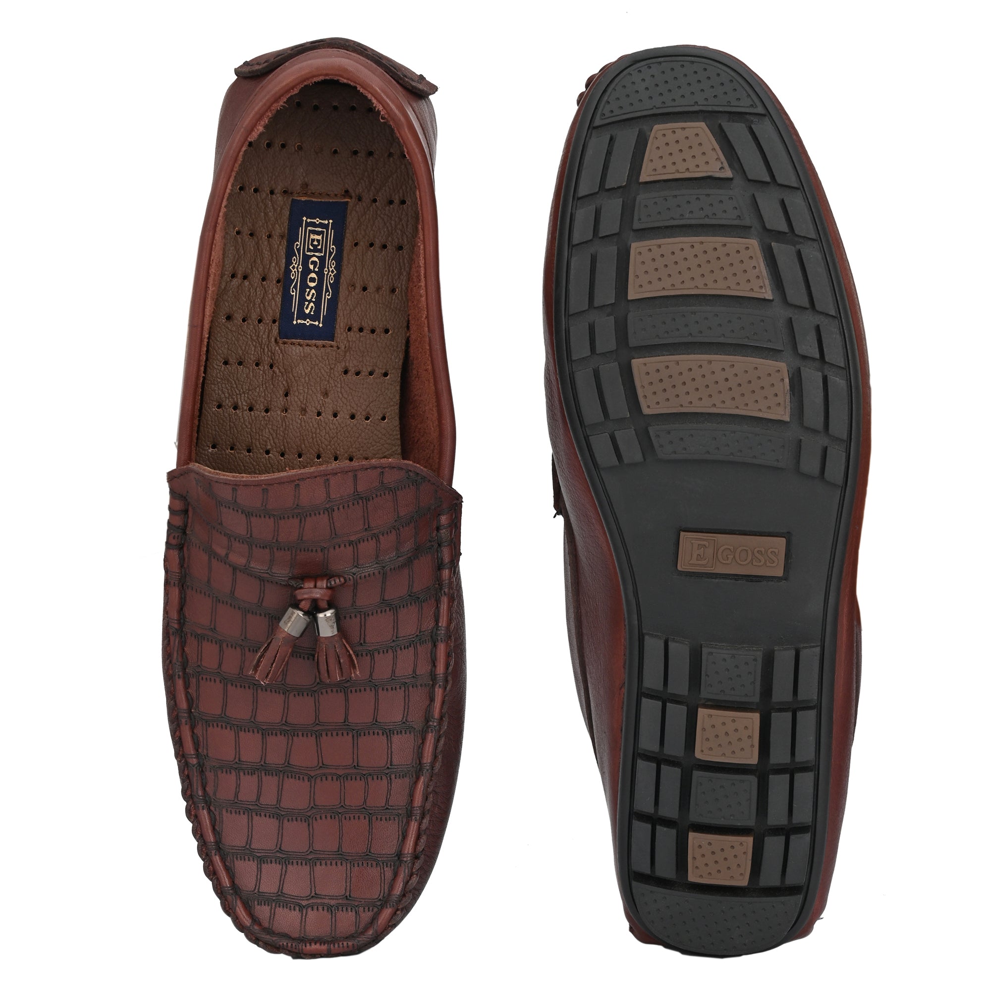 Egoss Casual Leather Slip-on Shoes For Men