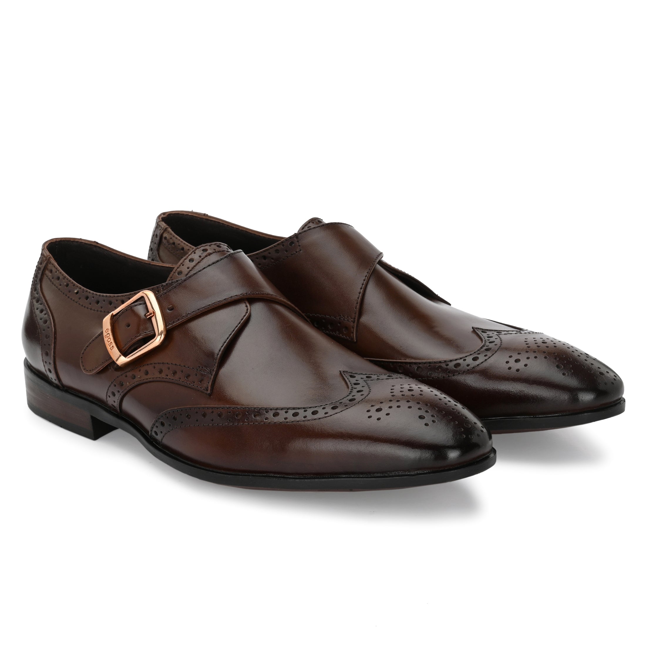 Formal Leather Buckled Shoes For Men