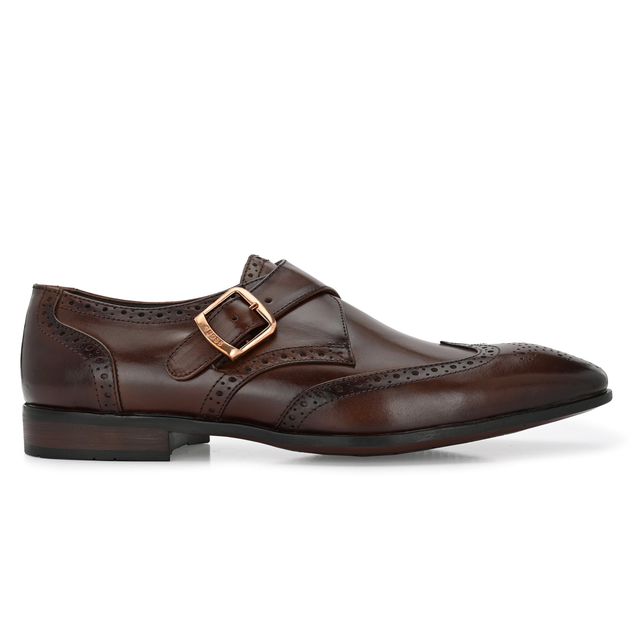 Formal Leather Buckled Shoes For Men