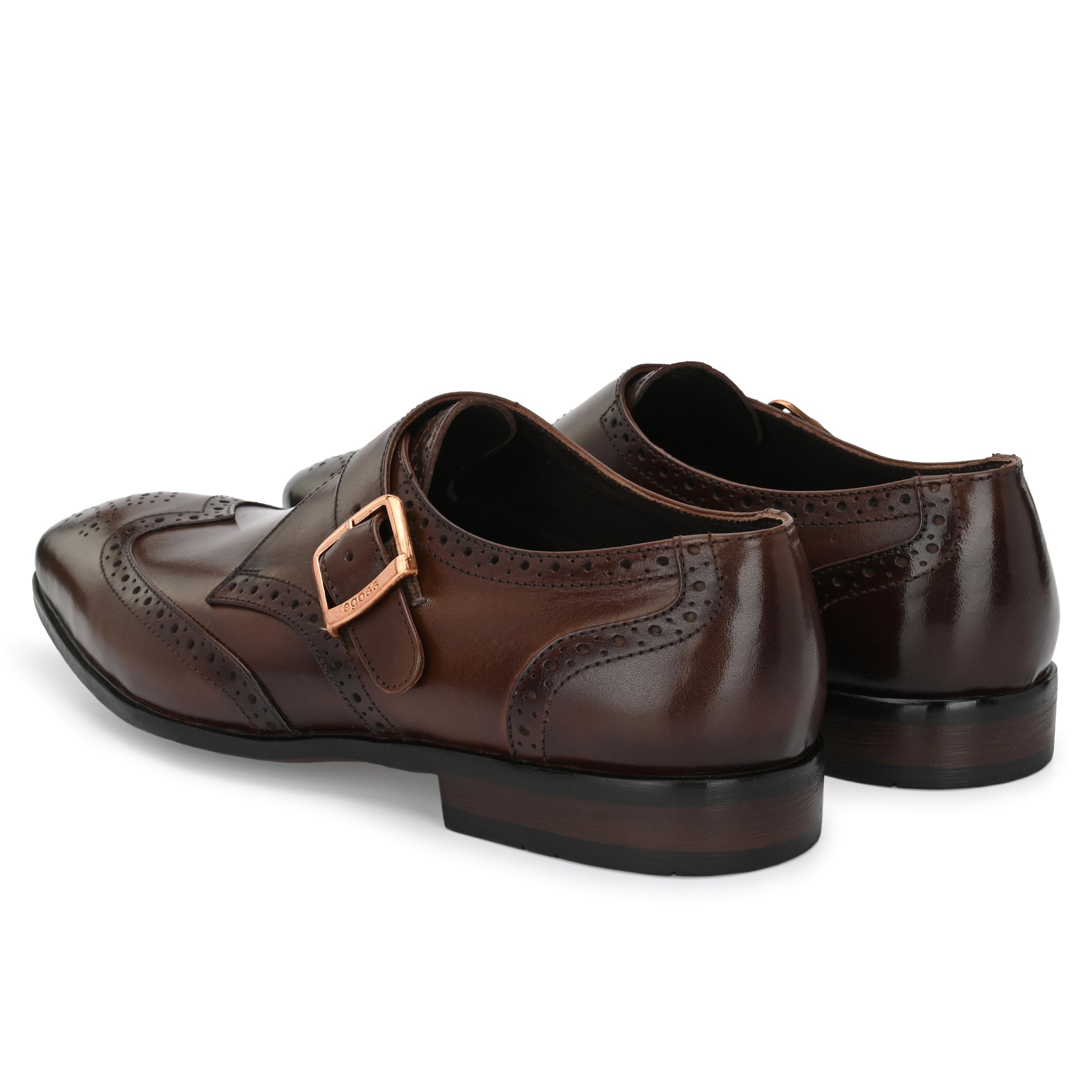 Formal Leather Buckled Shoes For Men