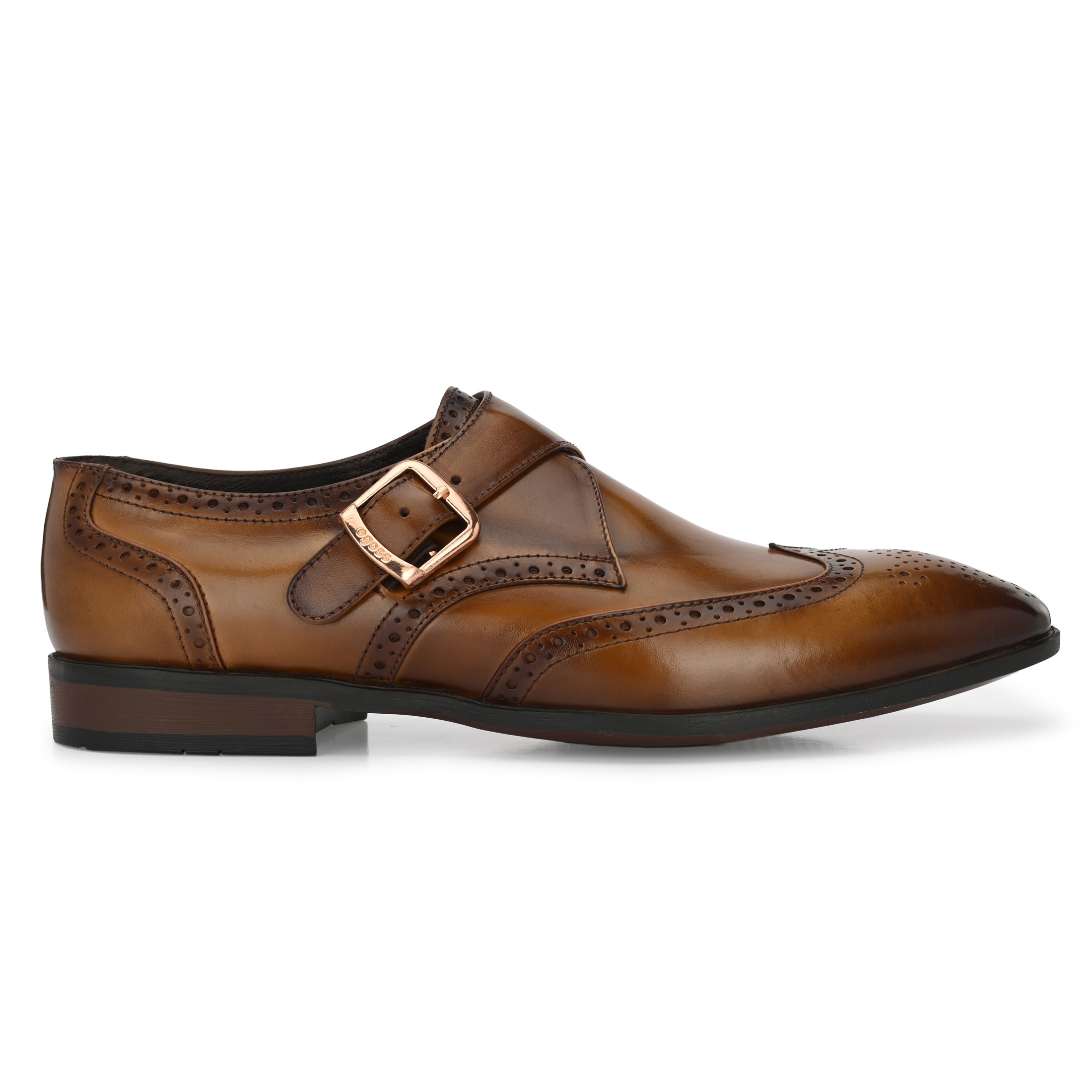 Formal Leather Buckled Shoes For Men